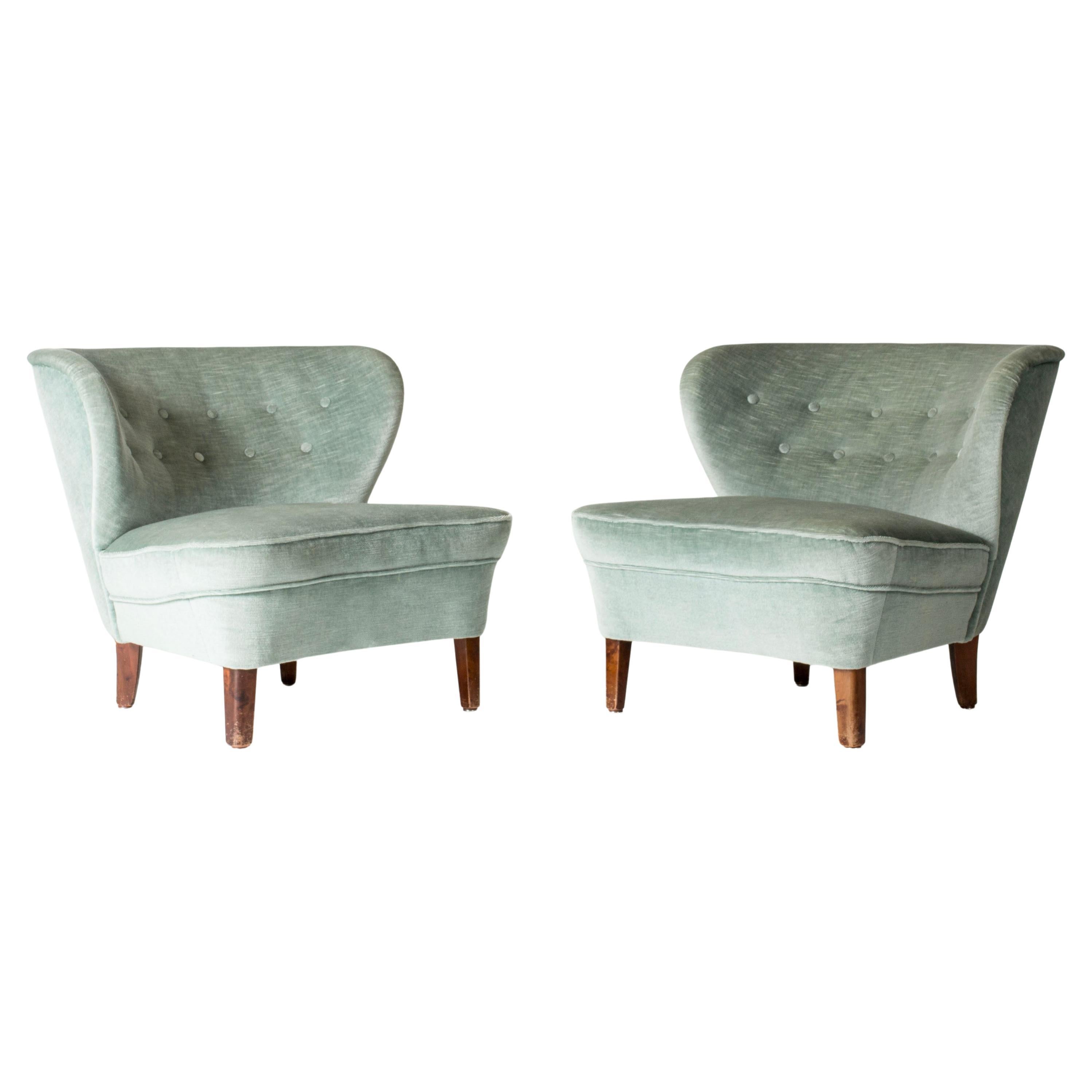 Scandinavian Modern Lounge Chairs by Gösta Jonsson, Sweden, 1950s