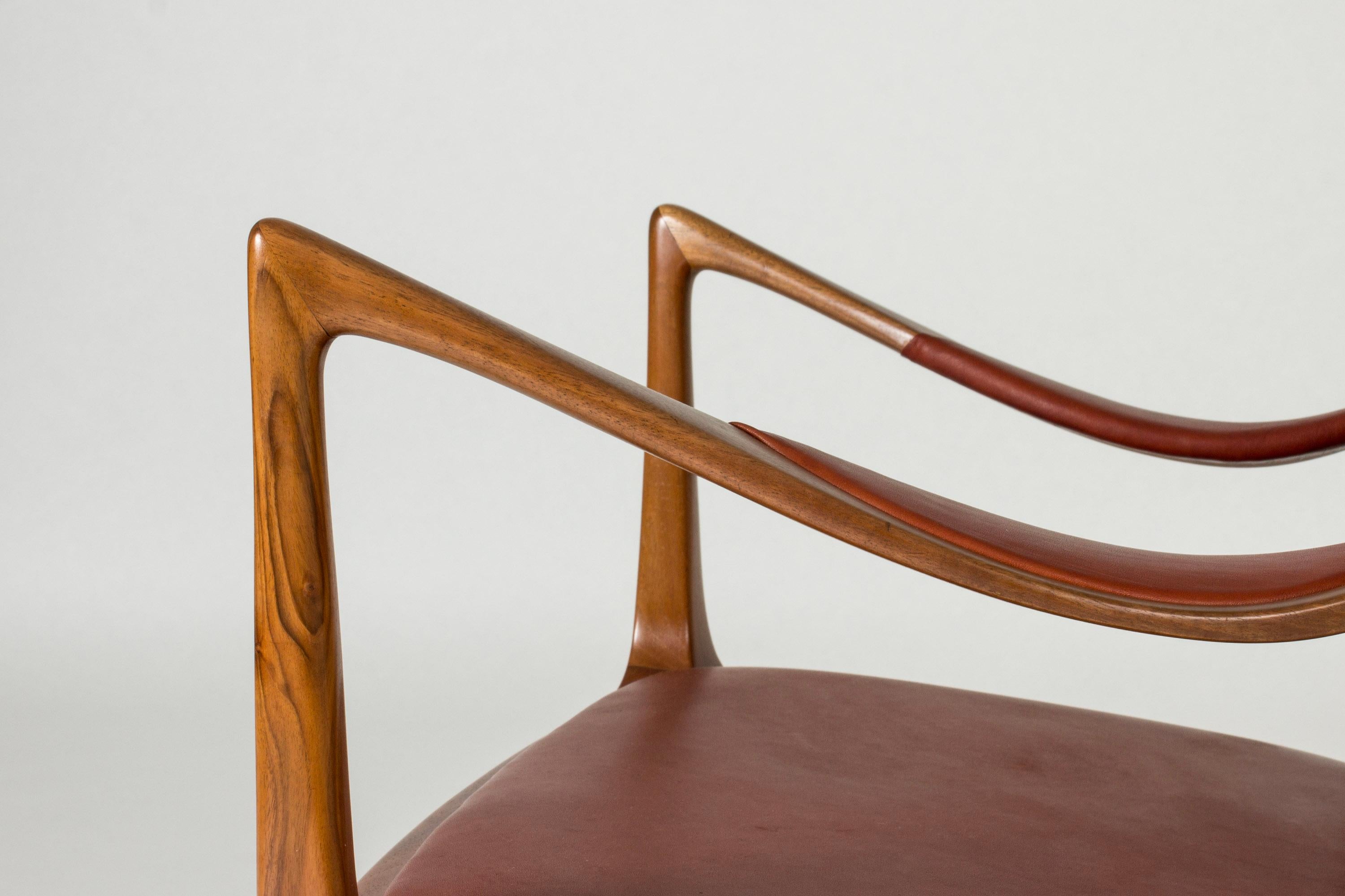 Sillas de salón modernas escandinavas de Hans Asplund, NK, Suecia, 1955 en venta 3