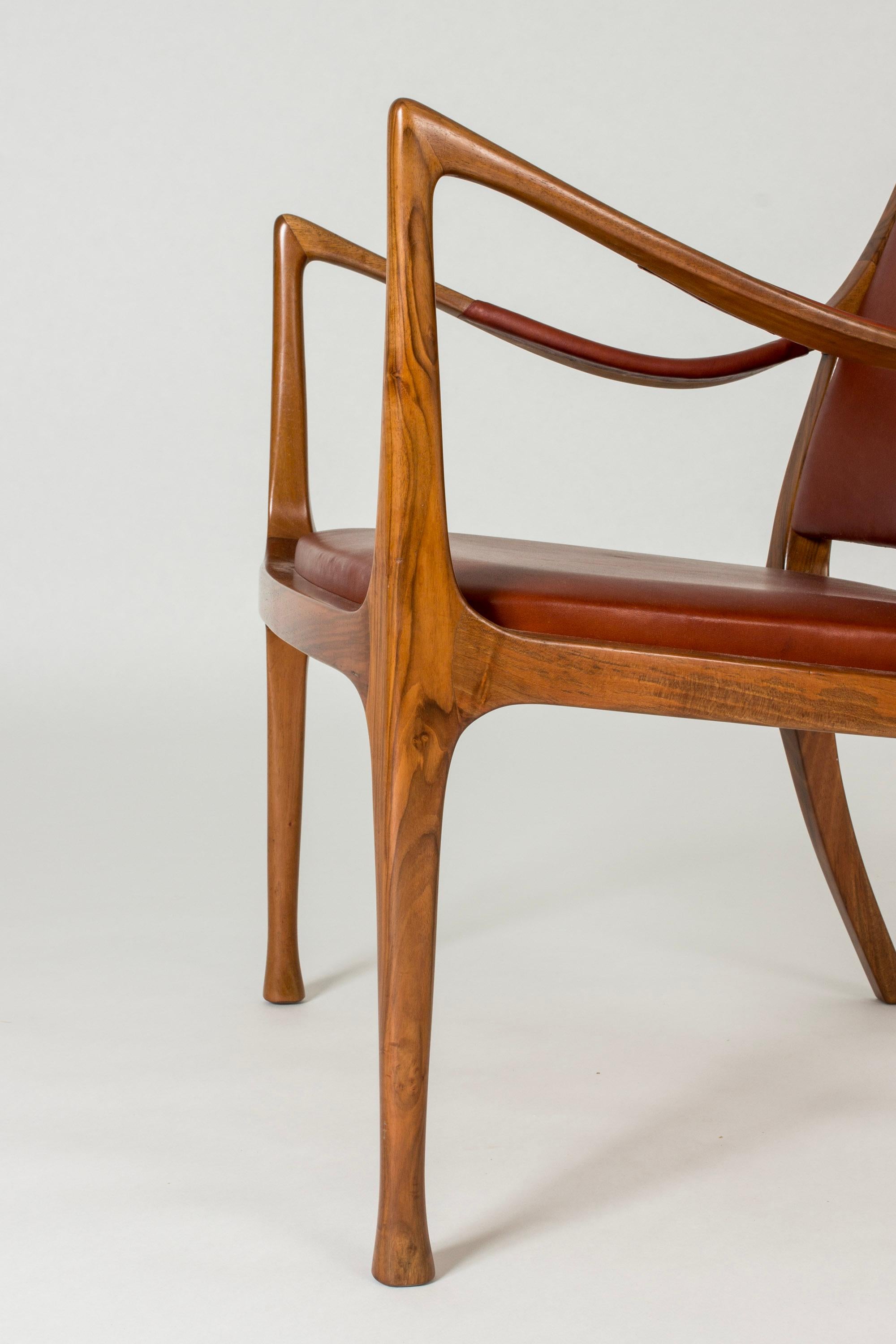 Scandinavian Modern Lounge Chairs by Hans Asplund, NK, Sweden, 1955 For Sale 5