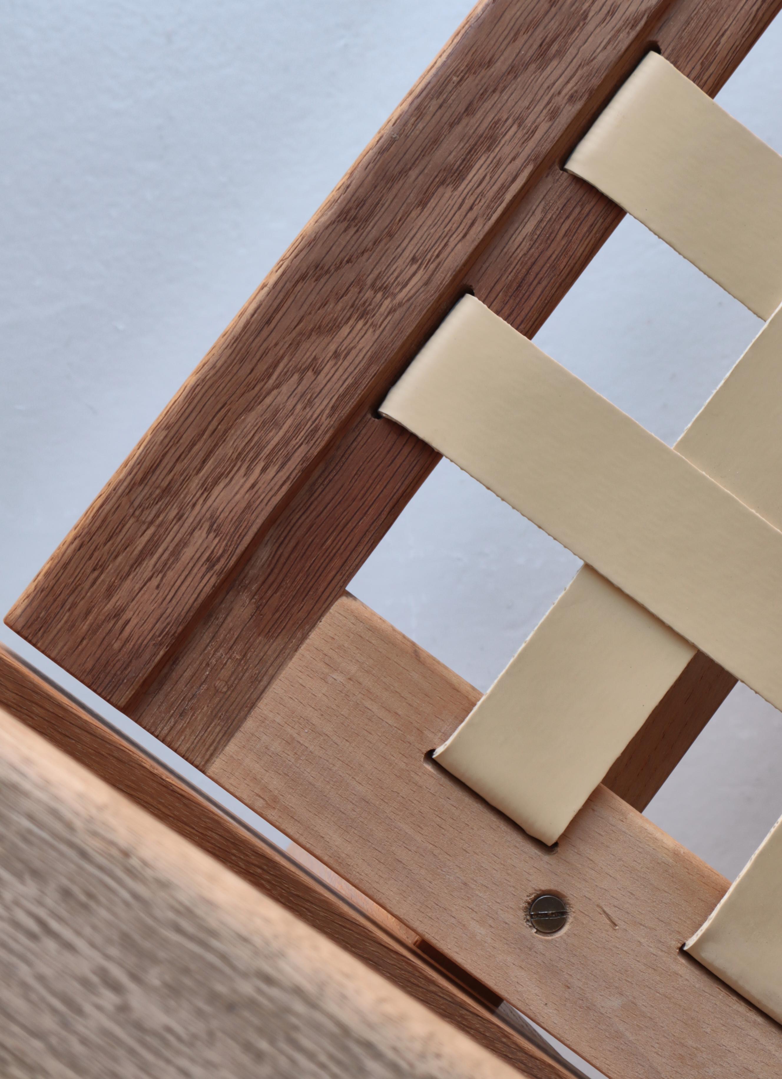 Sedie da salotto The Modern Scandinavian in Oak e pelle di Hans J. Wegner, 1960 in vendita 14