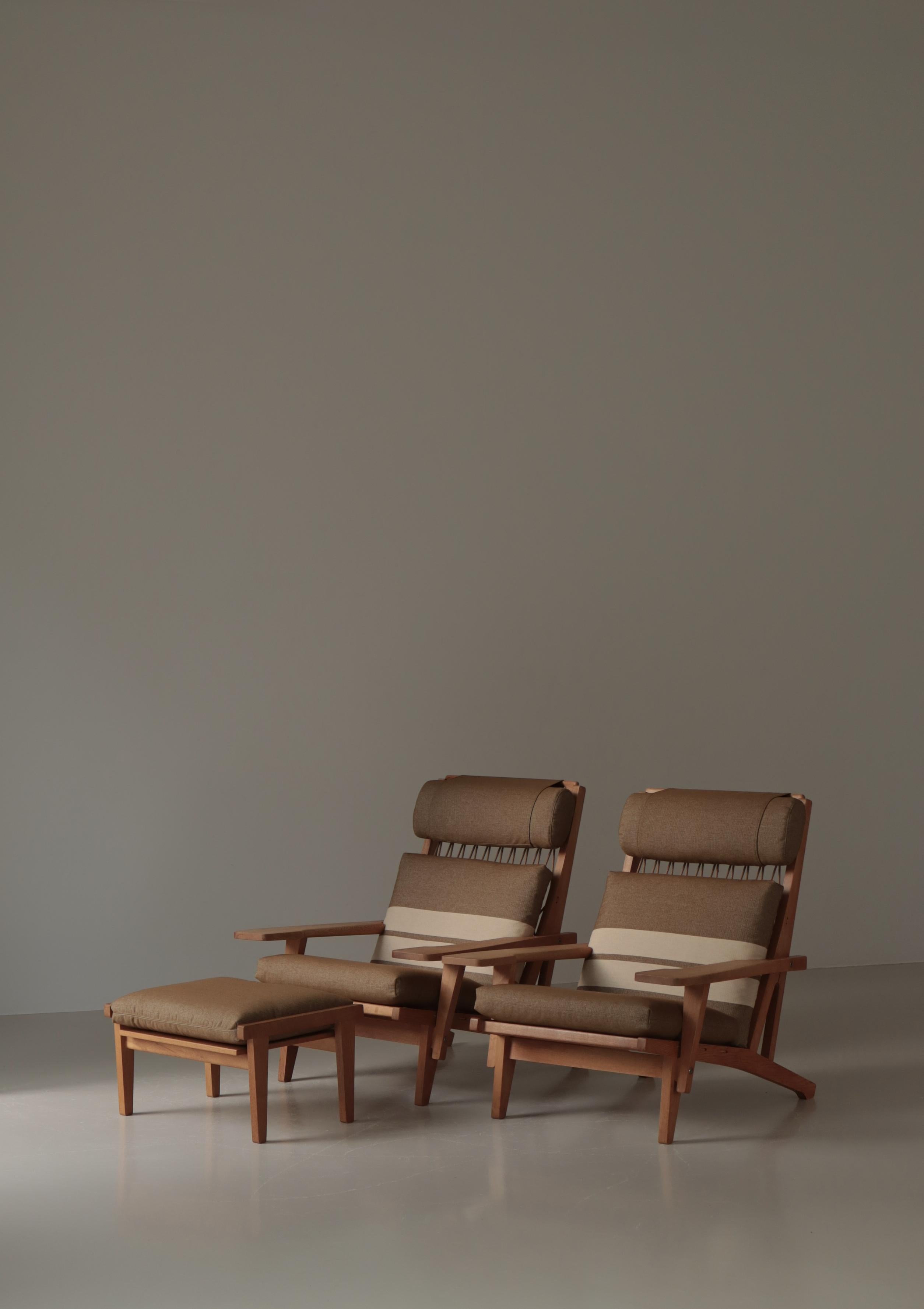 Sillas de salón modernas escandinavas Model 375 de Hans J. Wegner, GETAMA, años 60 Danés en venta
