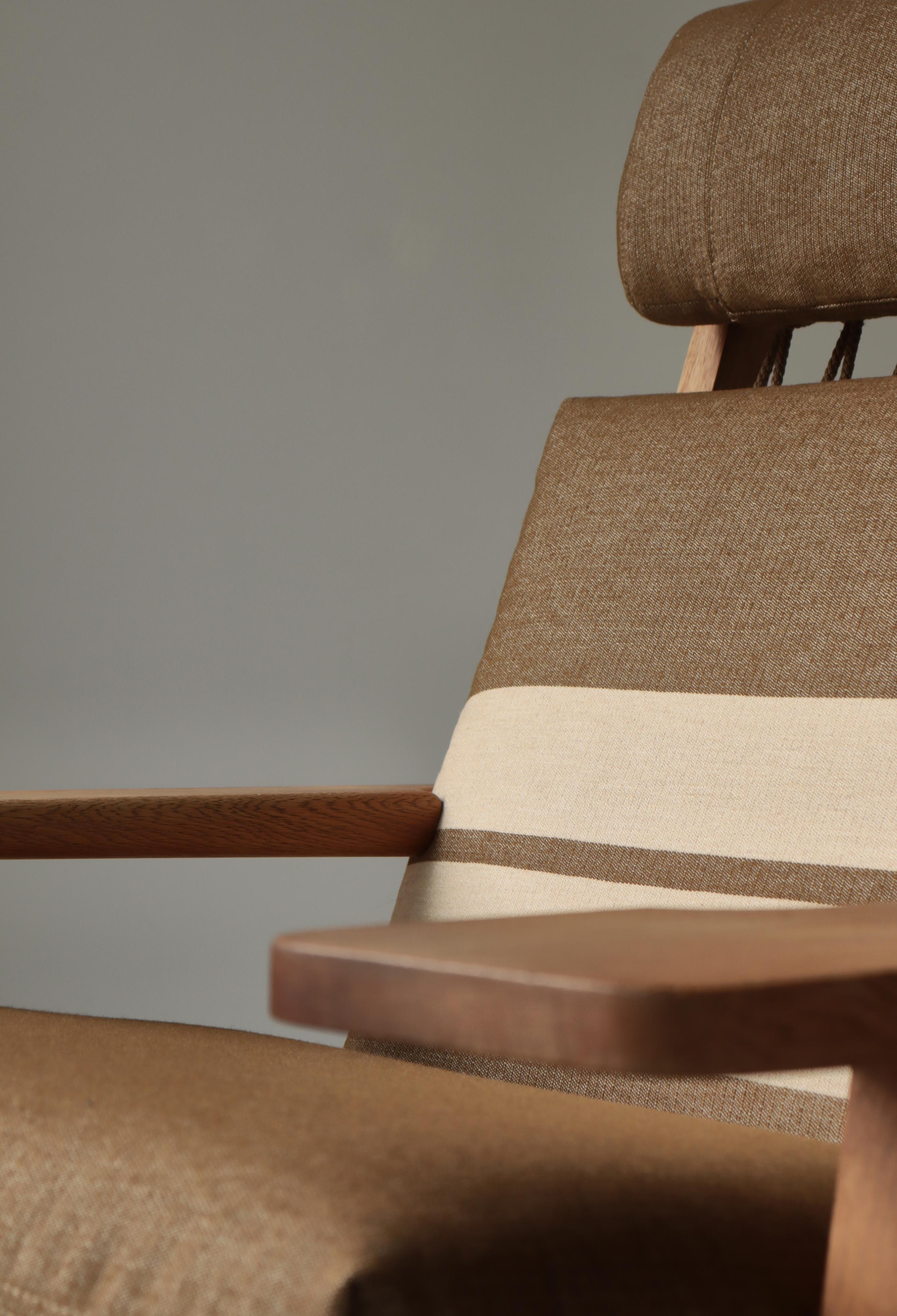 Sillas de salón modernas escandinavas Model 375 de Hans J. Wegner, GETAMA, años 60 Lana en venta
