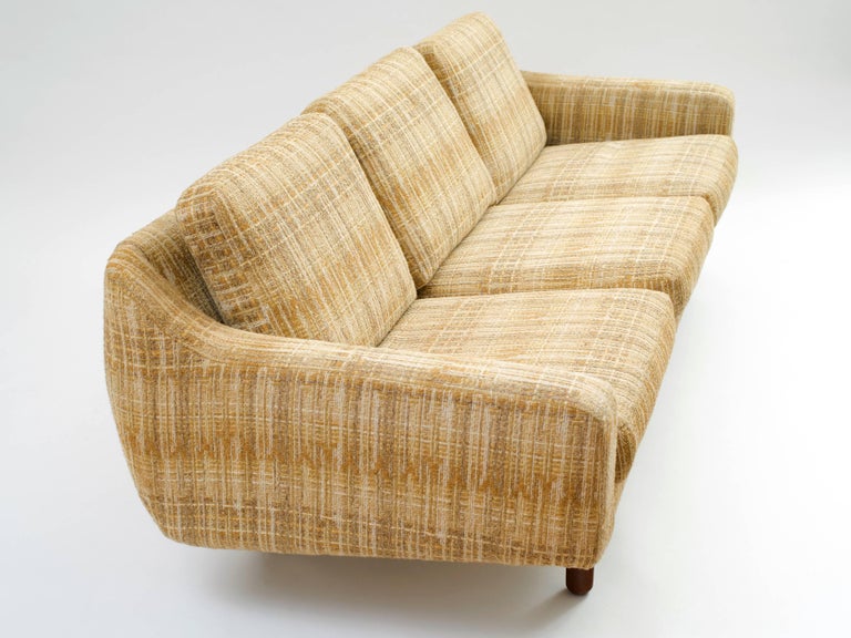 Scandinavian Modern LowProfile Sofa with Teak Legs at 1stDibs low