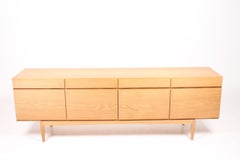 Scandinavian Modern Low Sideboard in Oak by Ib Kofod-Larsen, 1960s