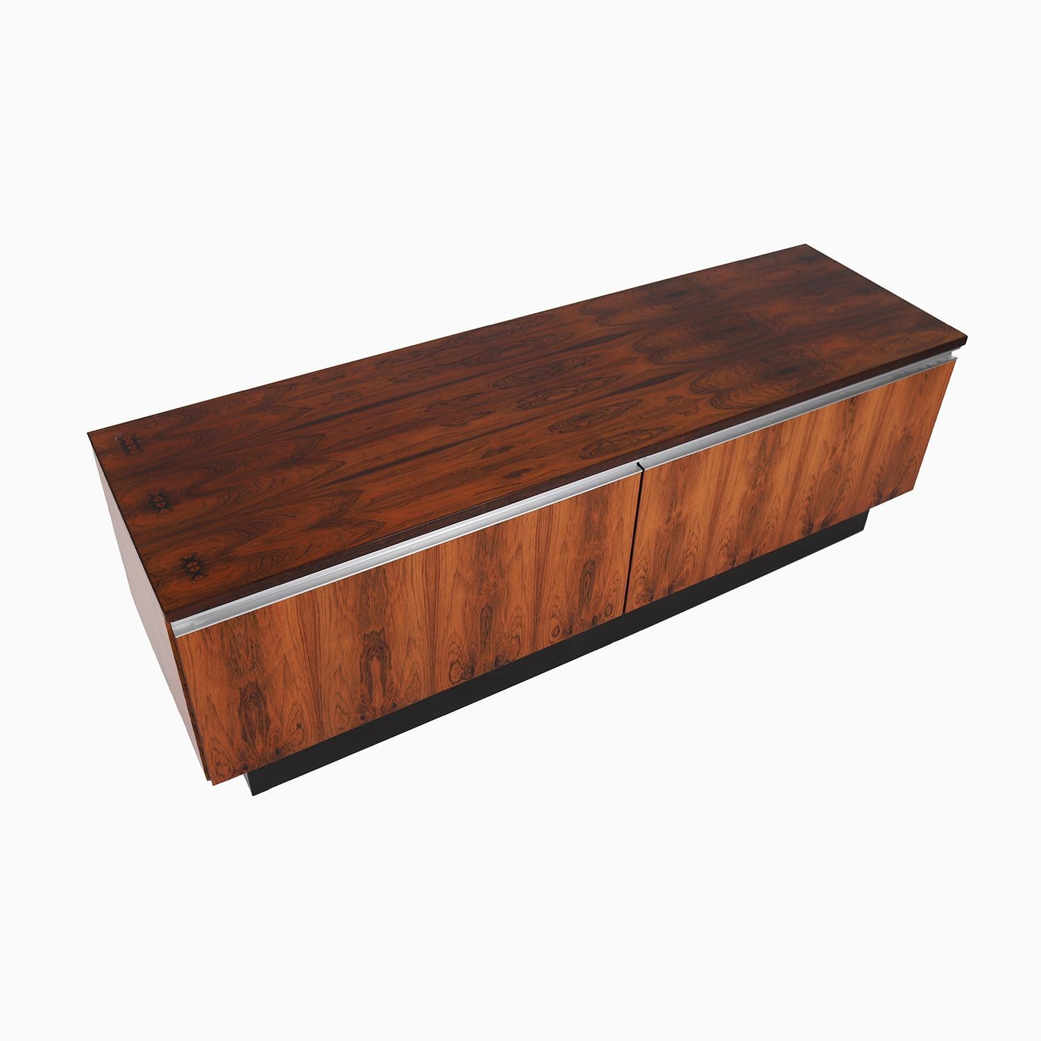 Lacquered Scandinavian Modern Media Credenza