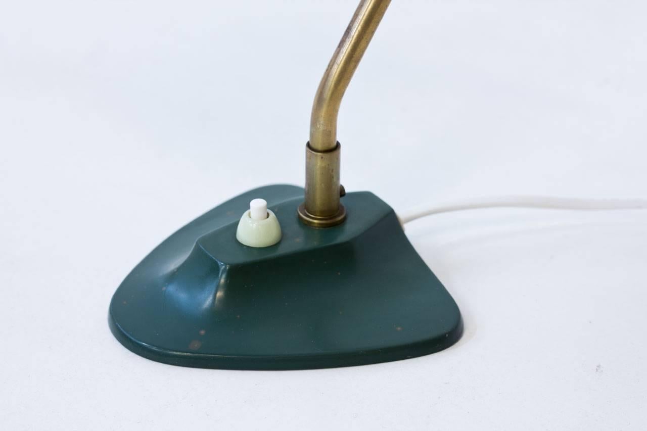 20th Century Scandinavian Modern Metal and Brass Table Lamp by ASEA, Sweden