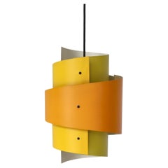 Vintage Scandinavian Yellow / Orange Pendant by Simon Henningsen LYFA, Denmark, 1960s