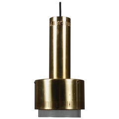Vintage Scandinavian Modern Midcentury Kay Korbing Pendant in Brass for Lyfa, Denmark