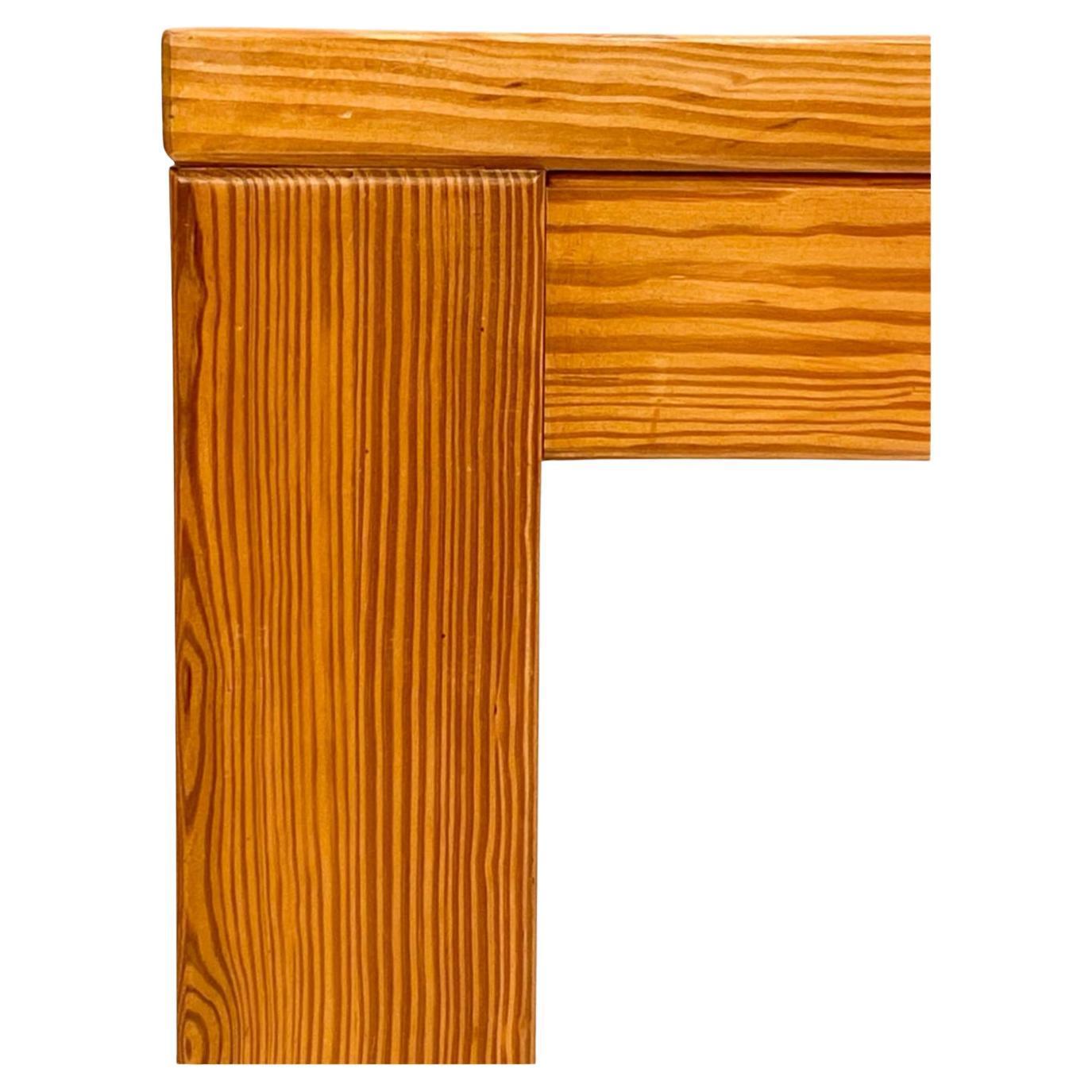 Swedish Scandinavian modern mid century pine rectangle dining table For Sale