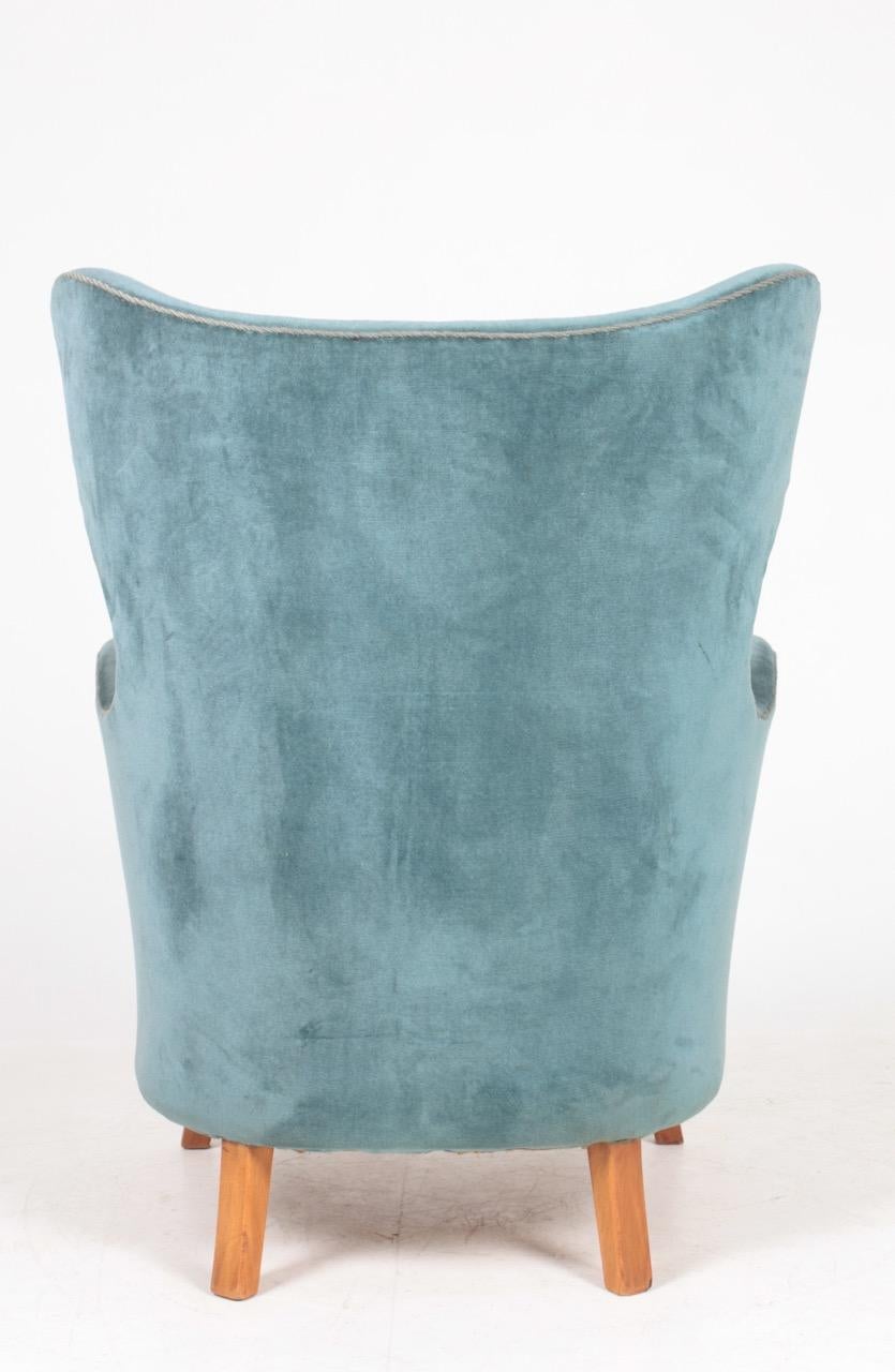 Mid-20th Century Scandinavian Modern Midcentury Lounge Chair by Gunnel Nyman, 1940s