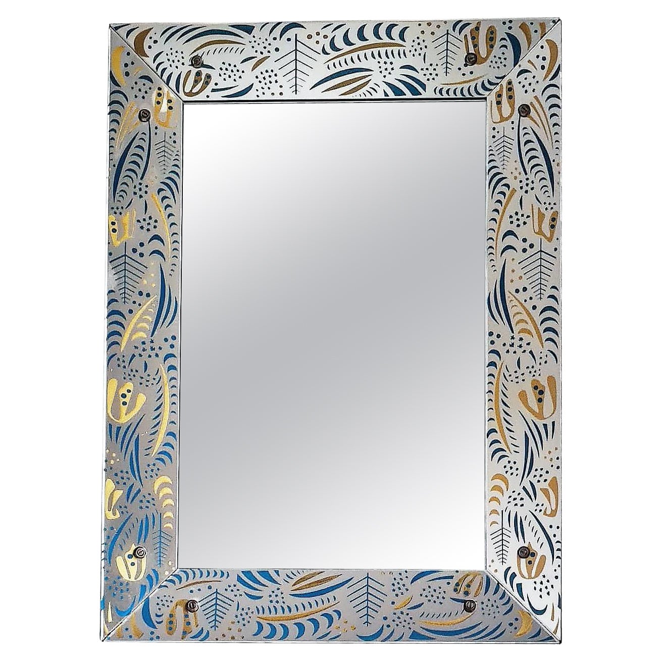 Miroir scandinave moderne des années 1950 en vente