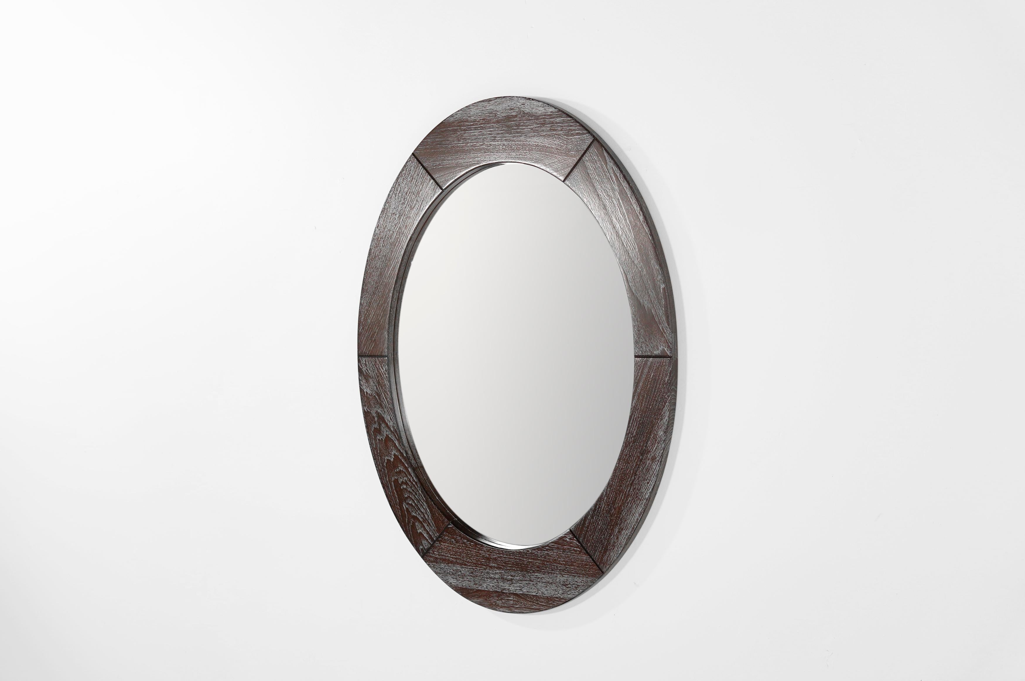 Scandinavian Modern Mirror by Pedersen & Hansen In Excellent Condition For Sale In Westport, CT