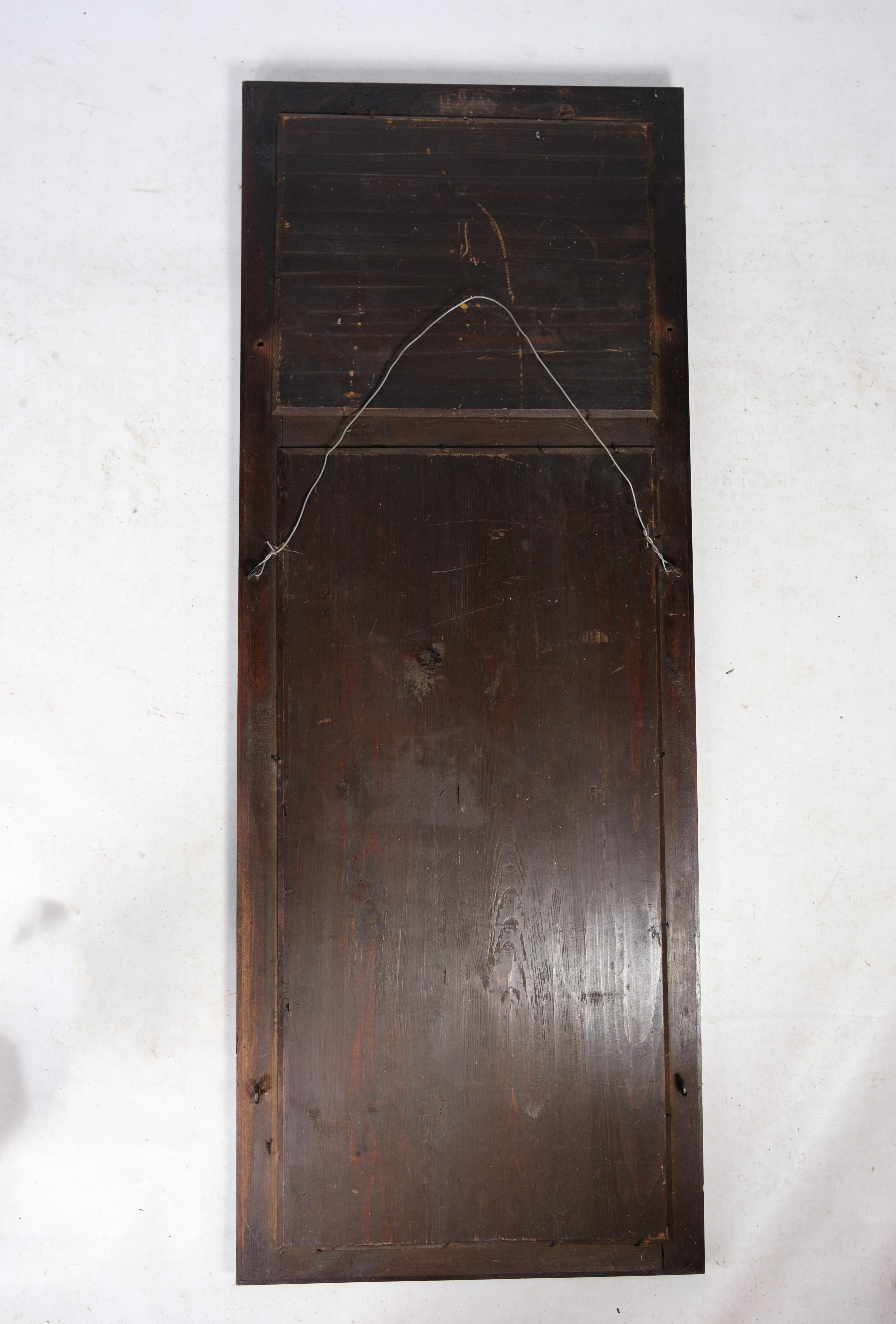 Danish Scandinavian Modern Mirror in Mahogany of Louis Seize Period about the 1780 For Sale