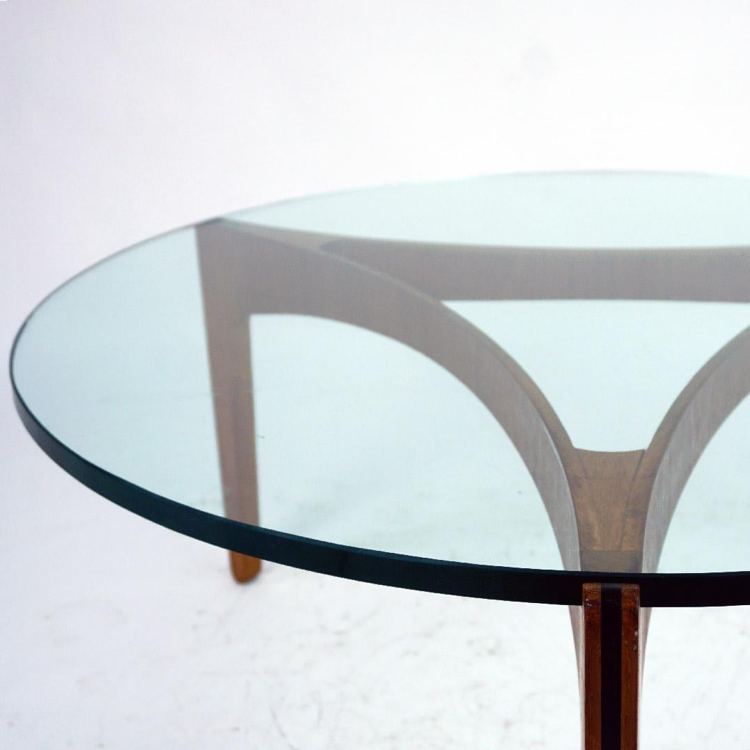  Scandinavian Modern Mod. 104 Teak and Glass Coffee Table by Sven Ellekaer For Sale 6