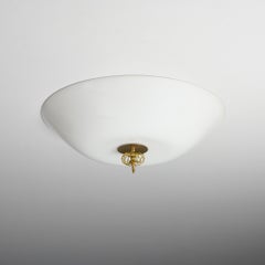 Scandinavian Modern Model 2098 R Flush Mount, Paavo Tynell, Idman, 1950s