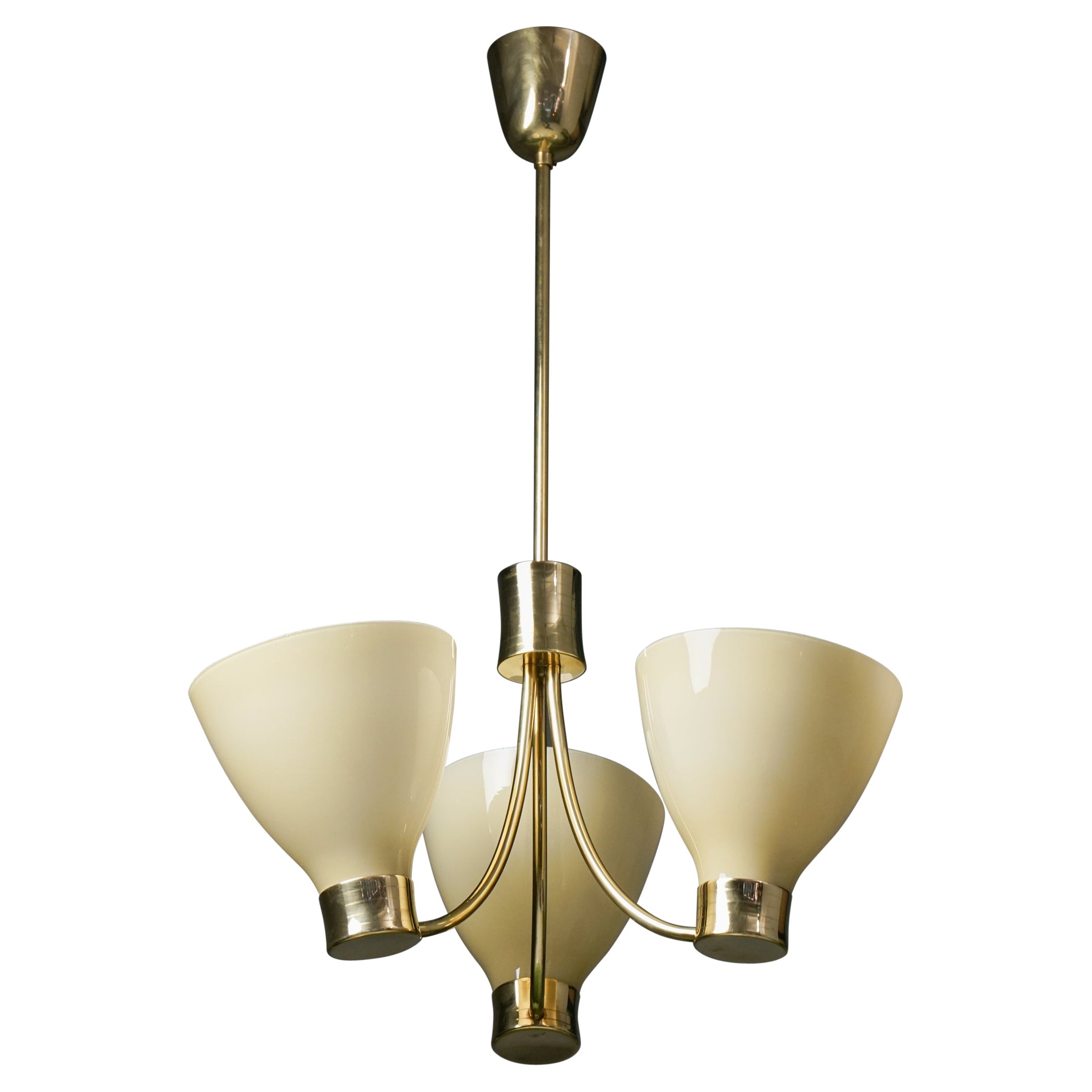 Scandinavian Modern Model 212-3 Pendant, Lisa Johansson-Pape, Orno Oy, 1950s