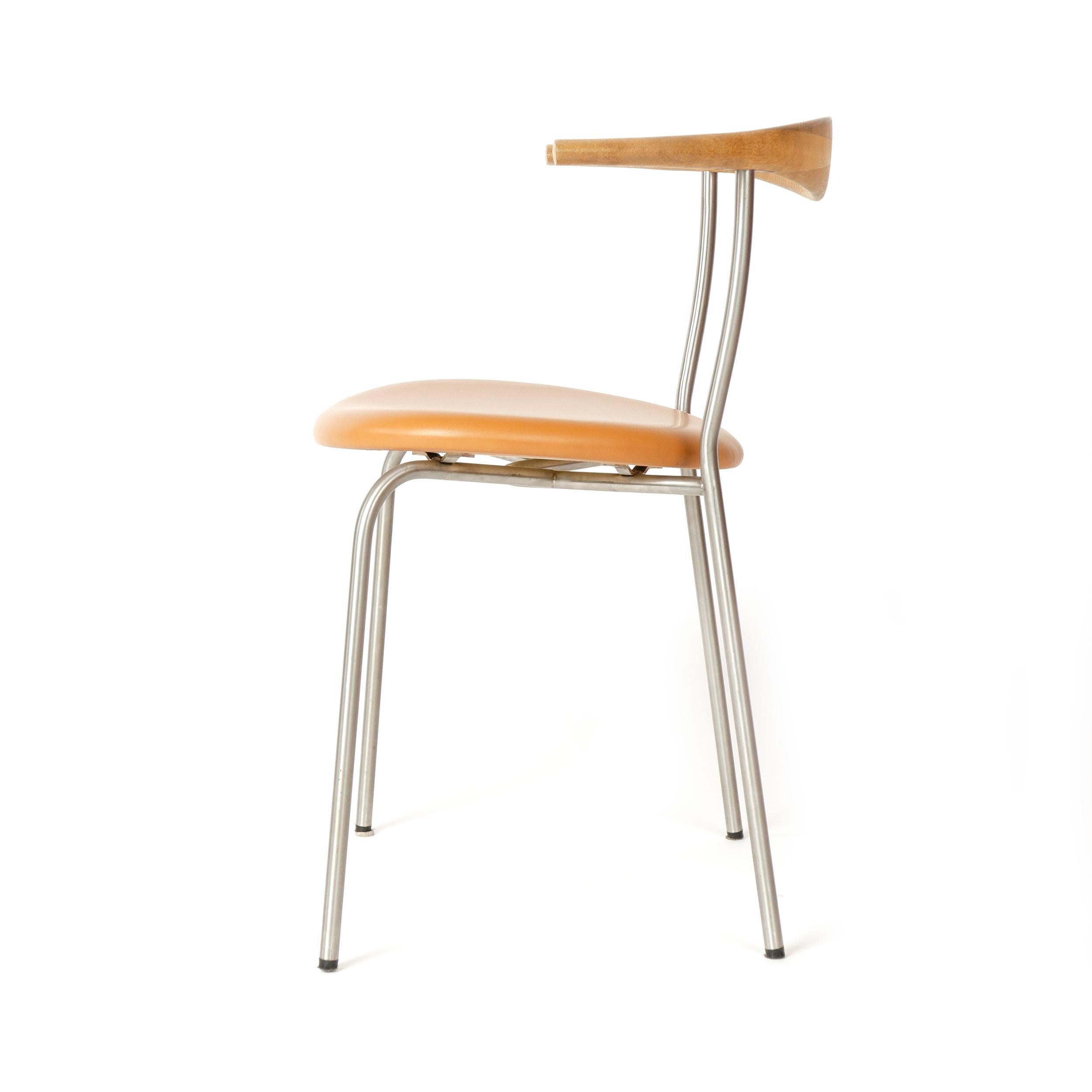 Contemporary Scandinavian Modern Model 701 Minimal Chair by Hans J. Wegner for PP Mobler