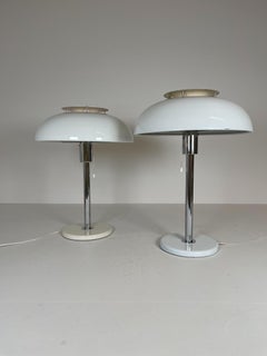 Scandinavian Modern Mushroom Table Lamps Fagerlhults, Sweden, 1970s