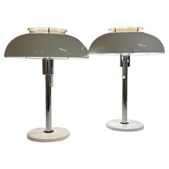 Scandinavian Modern Mushroom Table Lamps Fagerlhults, Sweden, 1970s