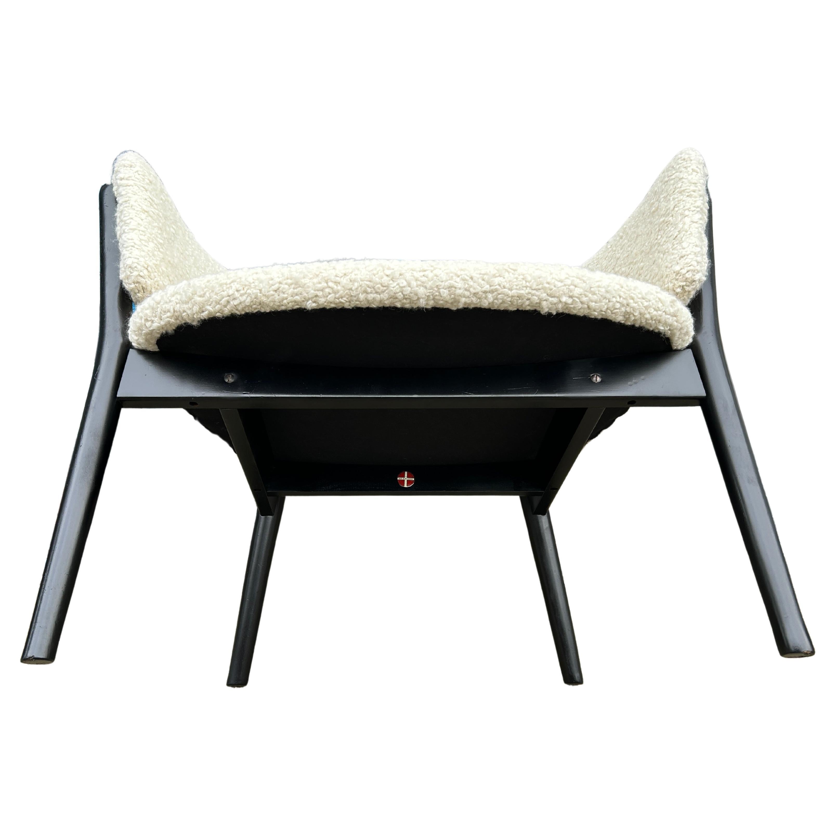 Scandinavian Modern Nanna & Jorgen Ditzel ND83 Lounge Chair by Selig in Bouclé For Sale 4
