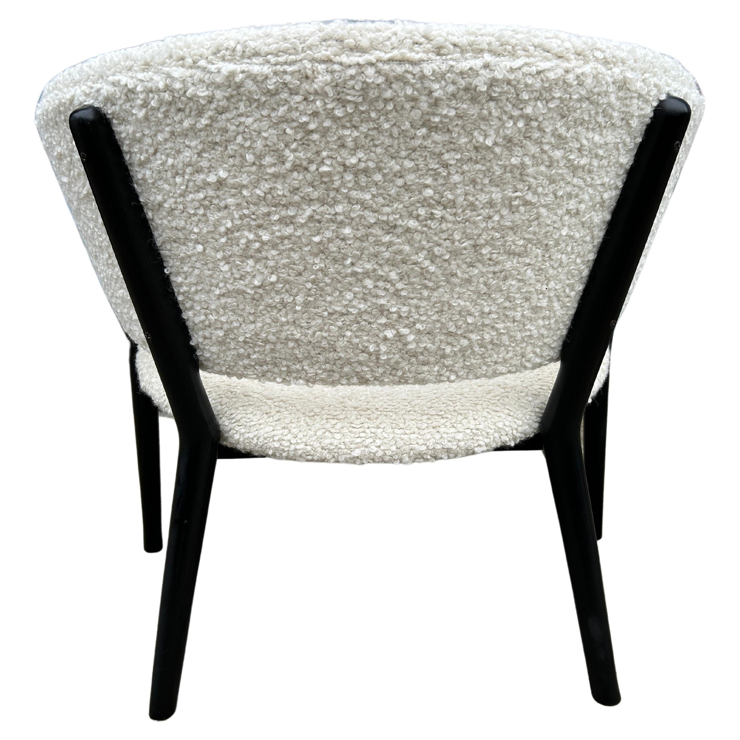 20th Century Scandinavian Modern Nanna & Jorgen Ditzel ND83 Lounge Chair by Selig in Bouclé For Sale