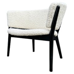 Scandinavian Modern Nanna & Jorgen Ditzel ND83 Lounge Chair by Selig in Bouclé