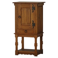 Scandinavian Modern, Narrow Oak Cabinet, By a Danish Cabinetmaker, 1950s