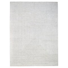 Tapis scandinave moderne neutre en laine 12'x16'
