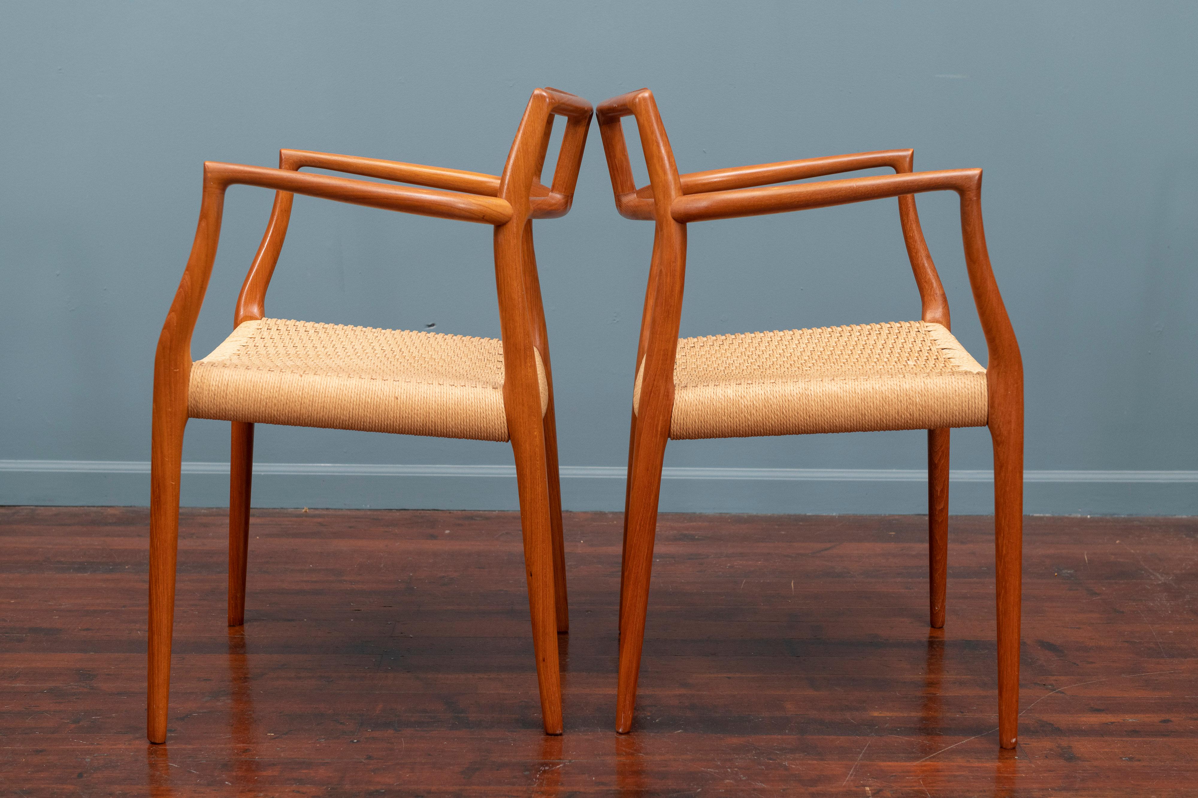 Danish Scandinavian Modern Niels O. Moller Model 79 Dining Chairs