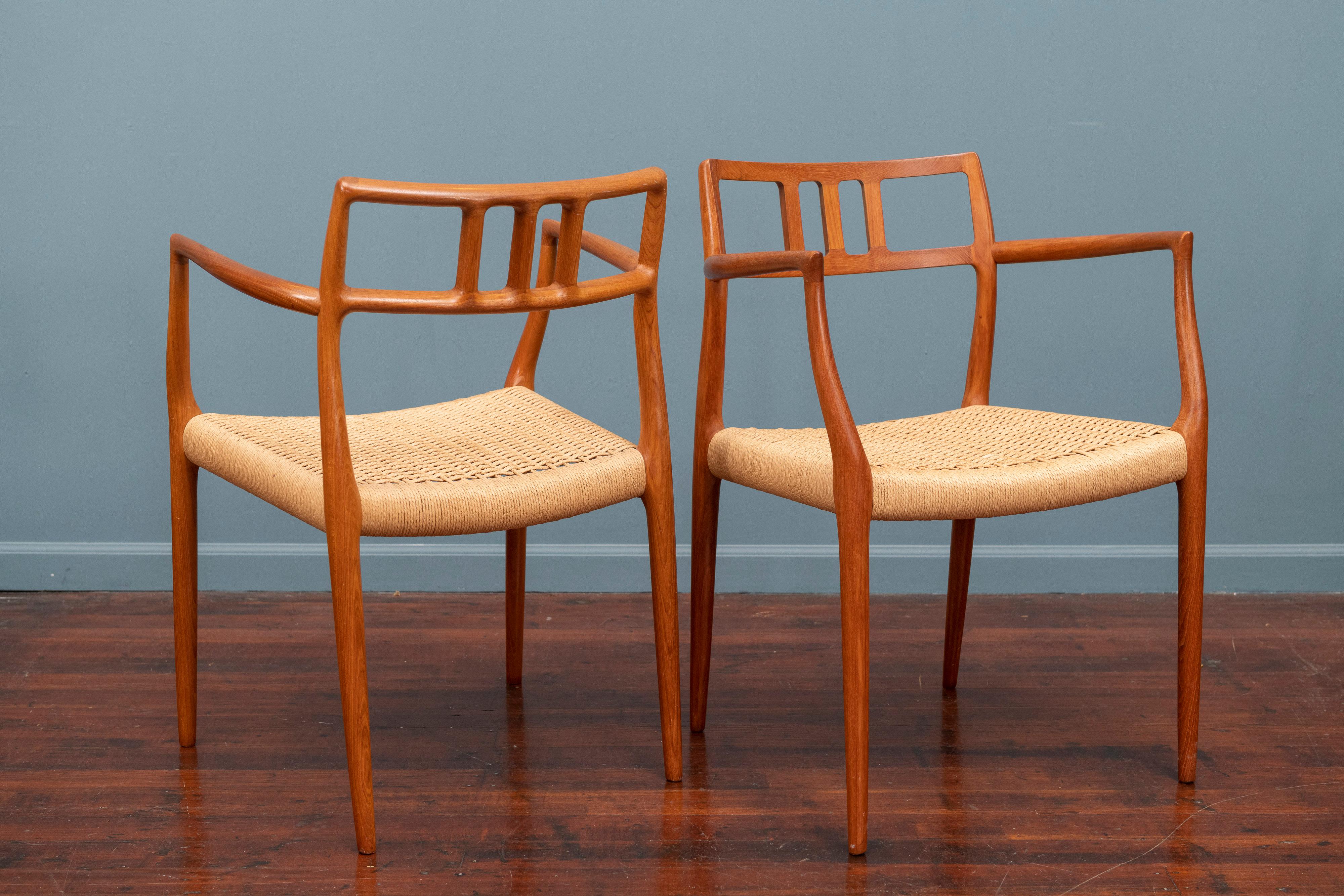Mid-20th Century Scandinavian Modern Niels O. Moller Model 79 Dining Chairs