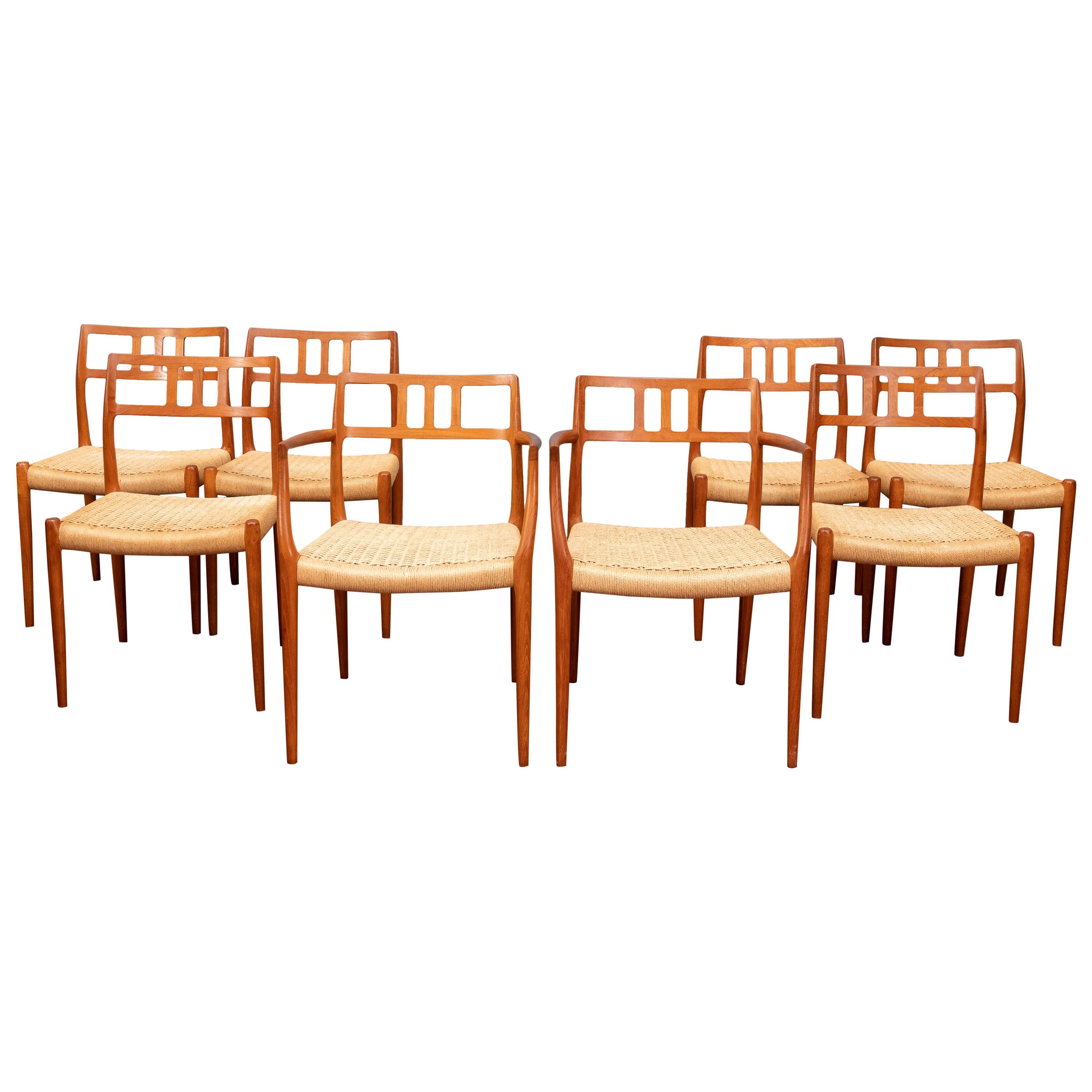 Scandinavian Modern Niels O. Moller Model 79 Dining Chairs