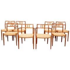 Chaises de salle à manger scandinaves modernes Niels O. Moller modèle 79