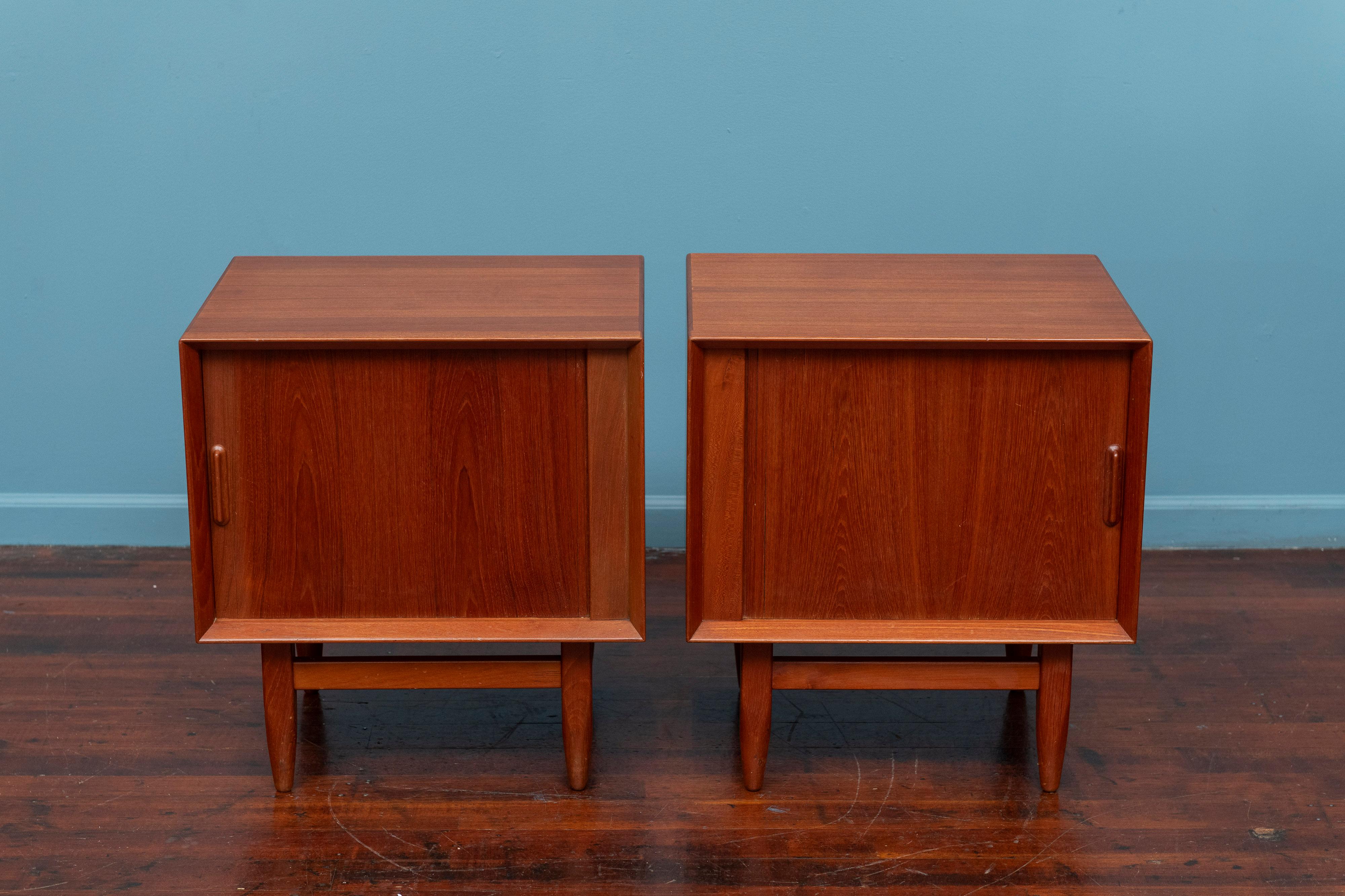 Danish Scandinavian Modern Nightstands by Falster