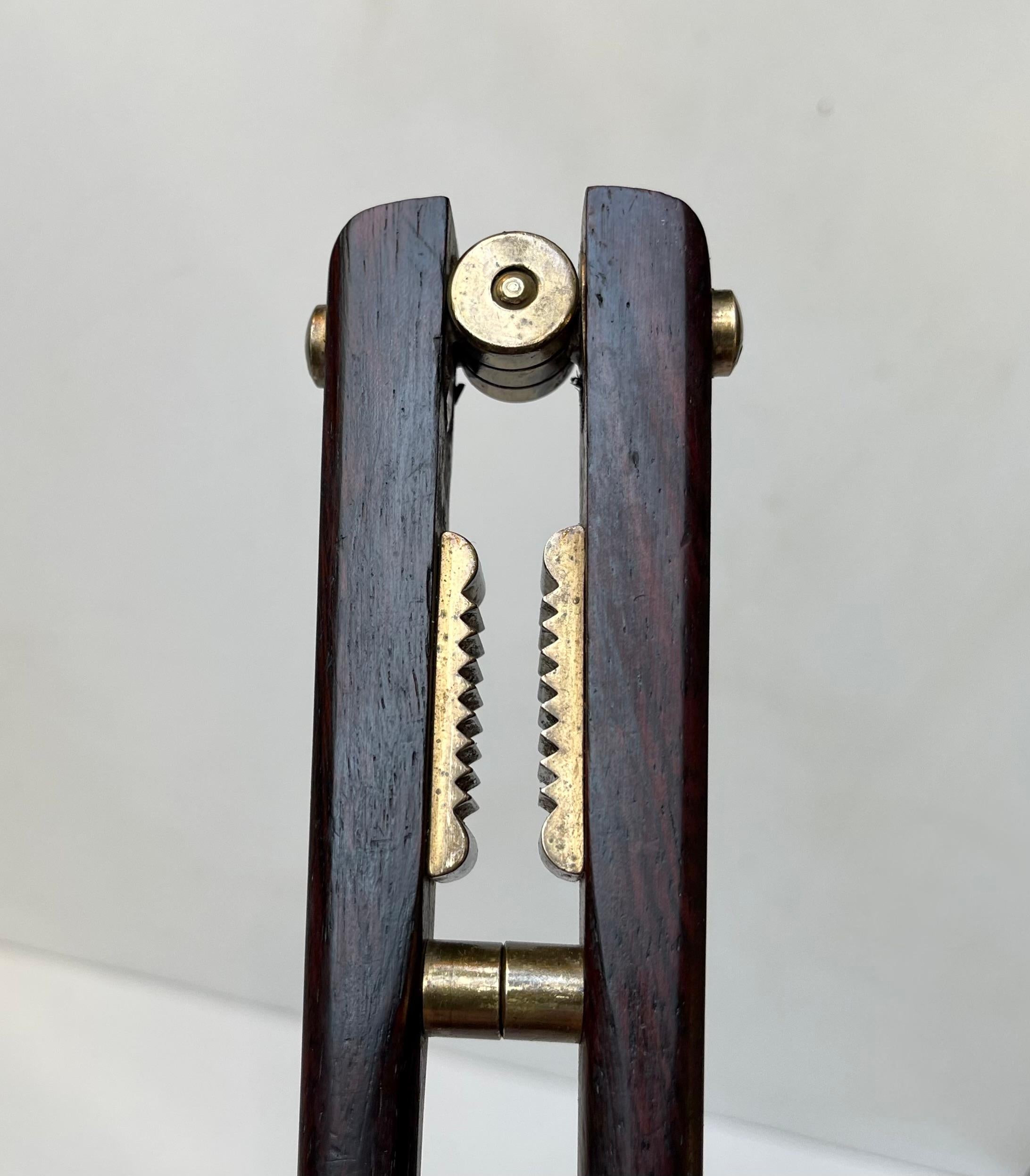 Danish Scandinavian Modern Nutcracker in Rosewood and Brass, 1960s For Sale