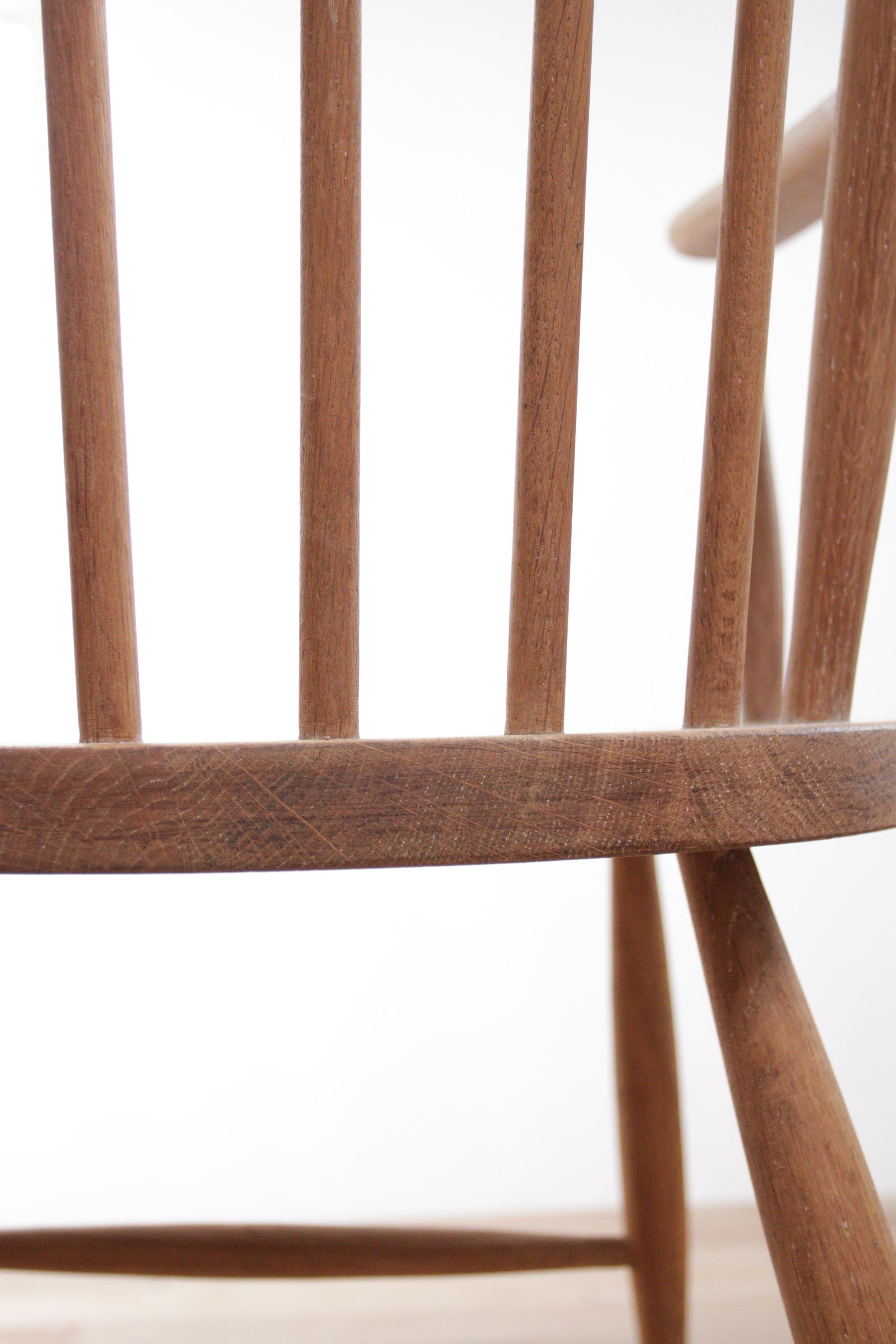 Scandinavian Mid-Century Modern Oak Rocking Chair Denmark For Sale 7