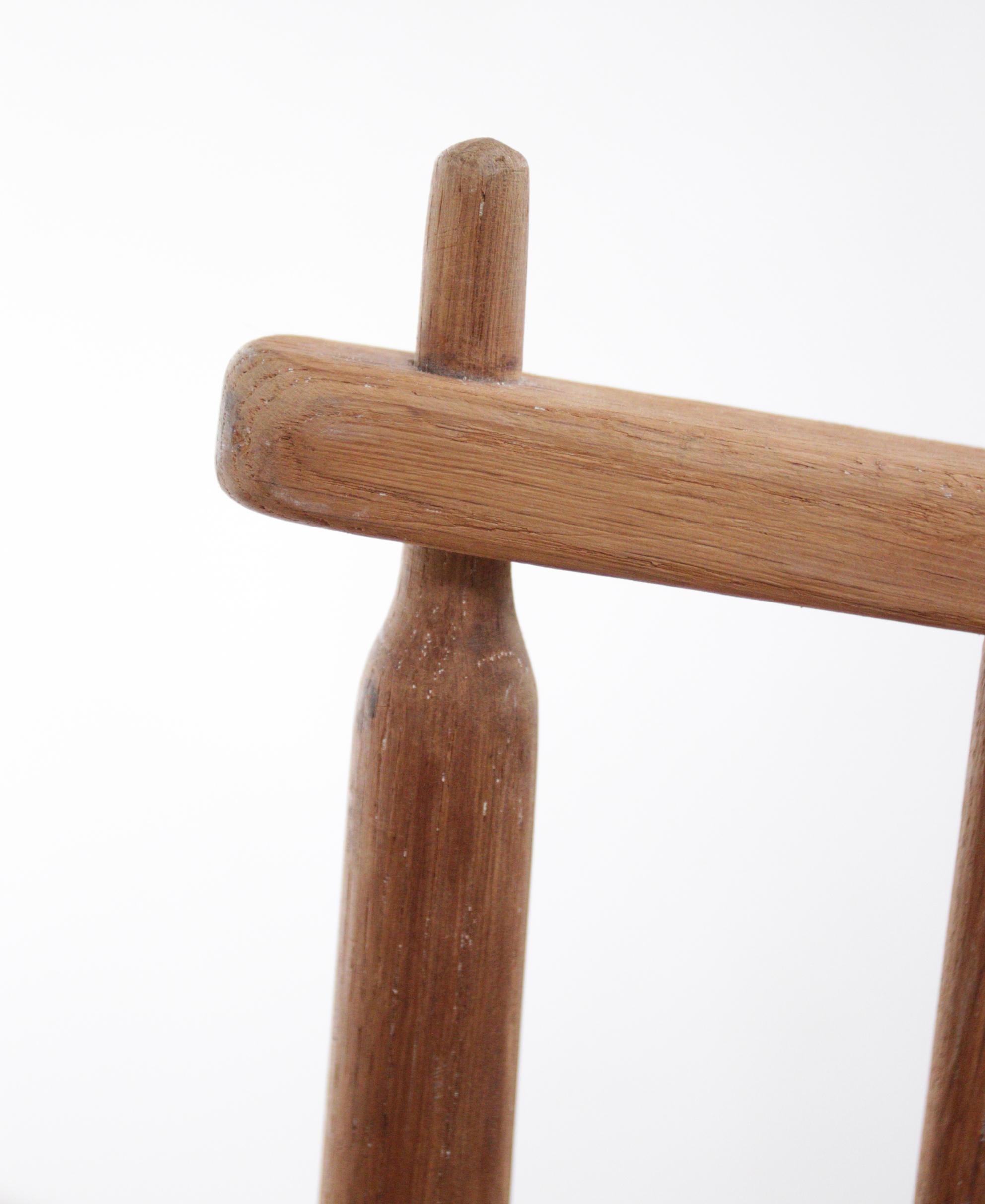Wood Scandinavian Mid-Century Modern Oak Rocking Chair Denmark For Sale