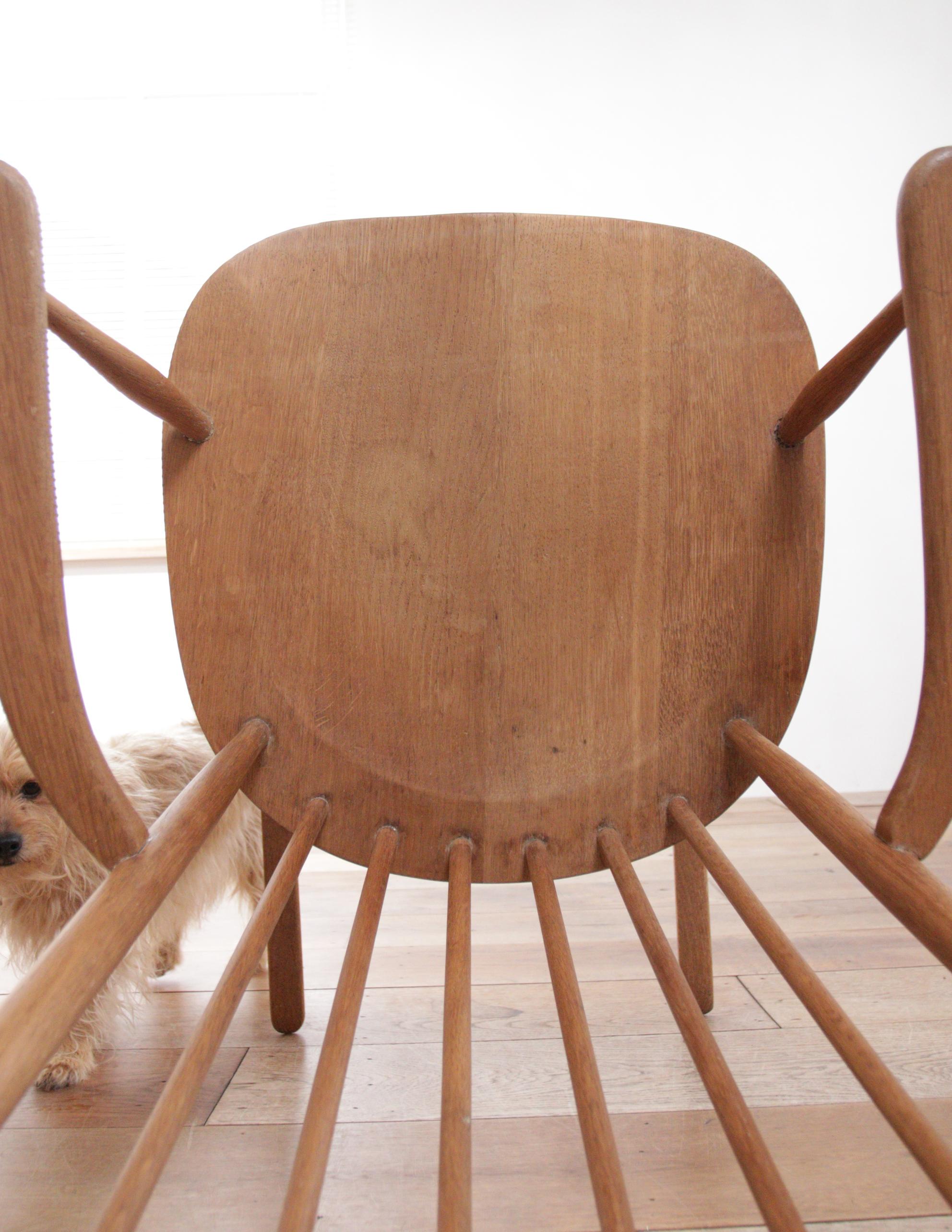 Scandinavian Mid-Century Modern Oak Rocking Chair Denmark For Sale 3