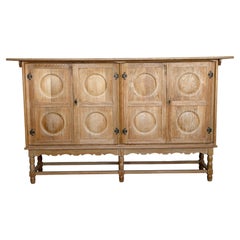 Scandinavian Modern Oak Sideboard, Brutalist, Otterup Møbelfabrik, 1965