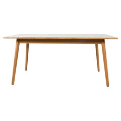 The Modern Scandinavian Oak con piano in laminato bianco sporco per tavolo da pranzo e da lavoro