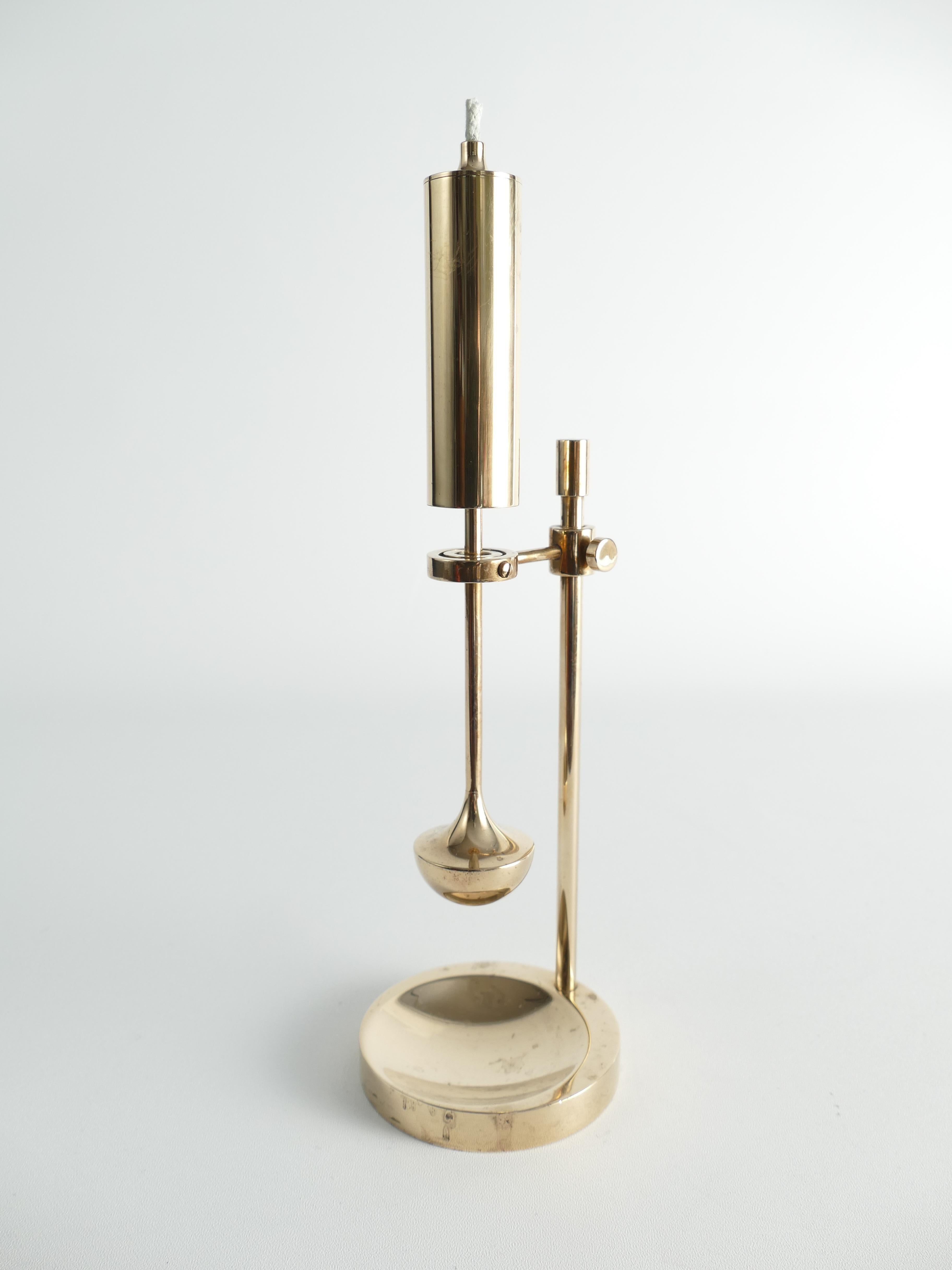 Late 20th Century Scandinavian Modern Oil Lamp by Ilse D. Ammonsen, Daproma, Denmark 1970´s