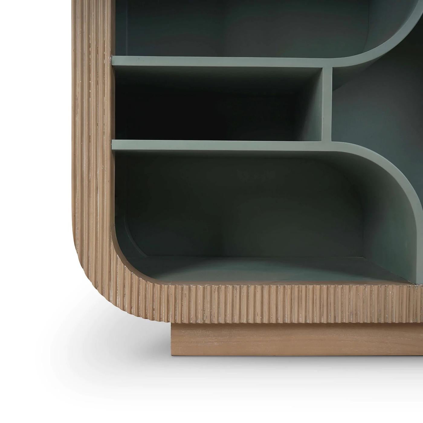 Scandinavian Modern Open Bookshelf In New Condition For Sale In Westwood, NJ
