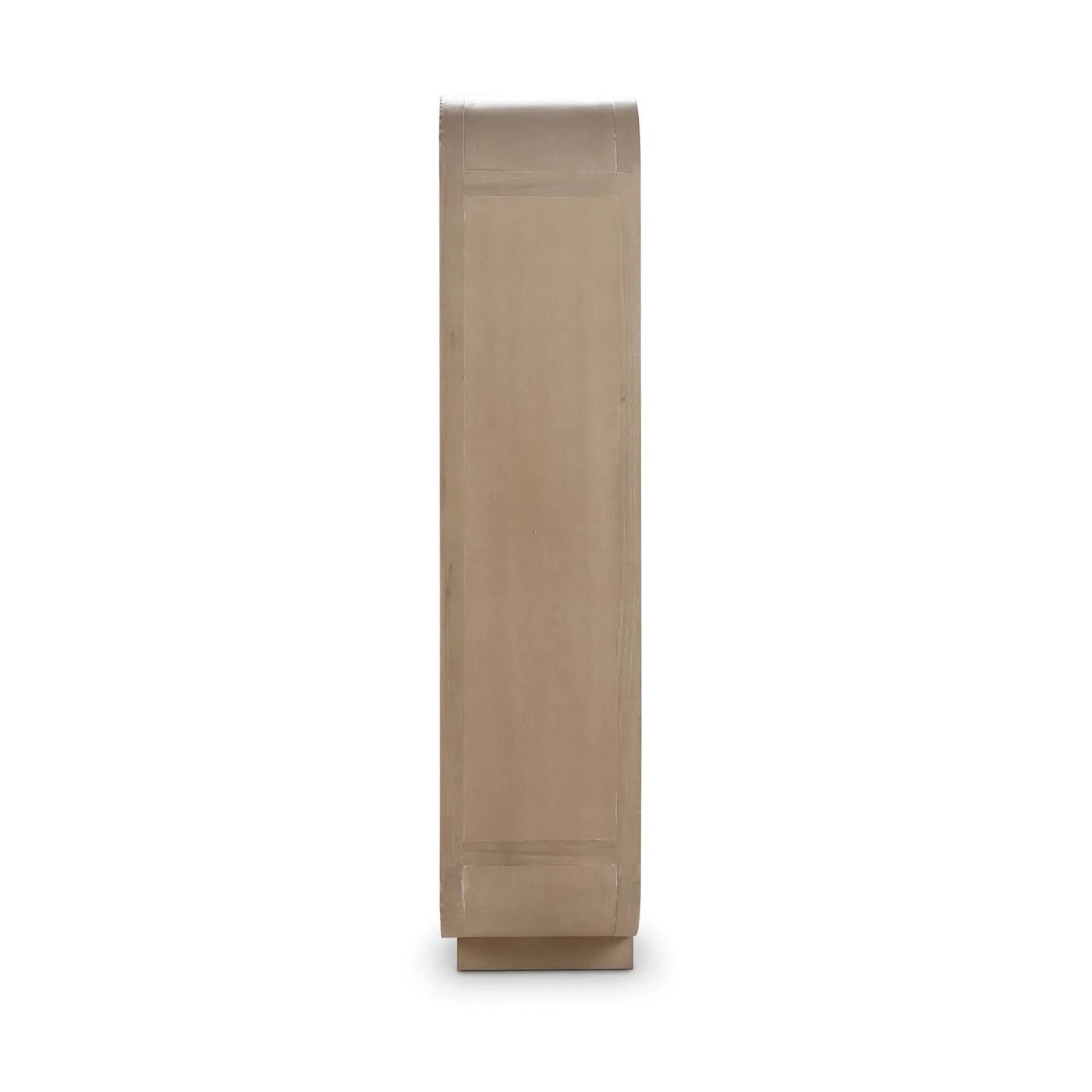 Contemporary Scandinavian Modern Open Bookshelf For Sale