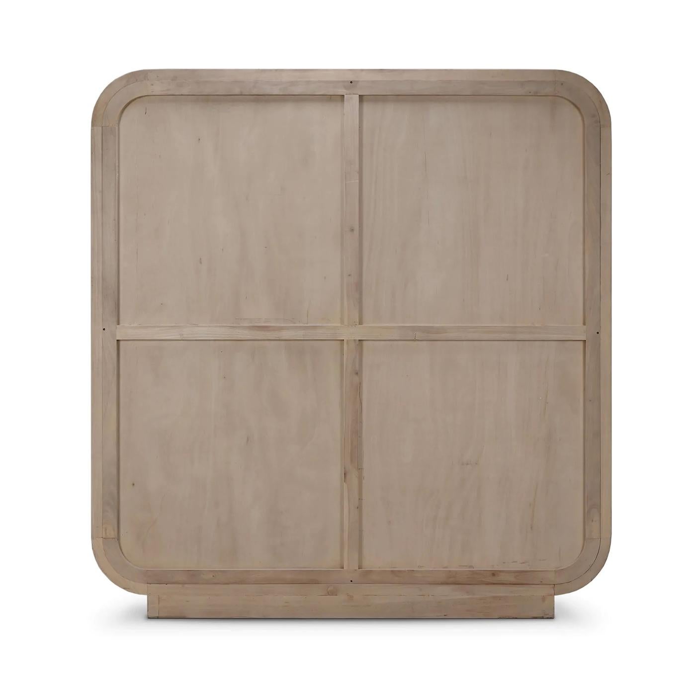 Wood Scandinavian Modern Open Bookshelf For Sale