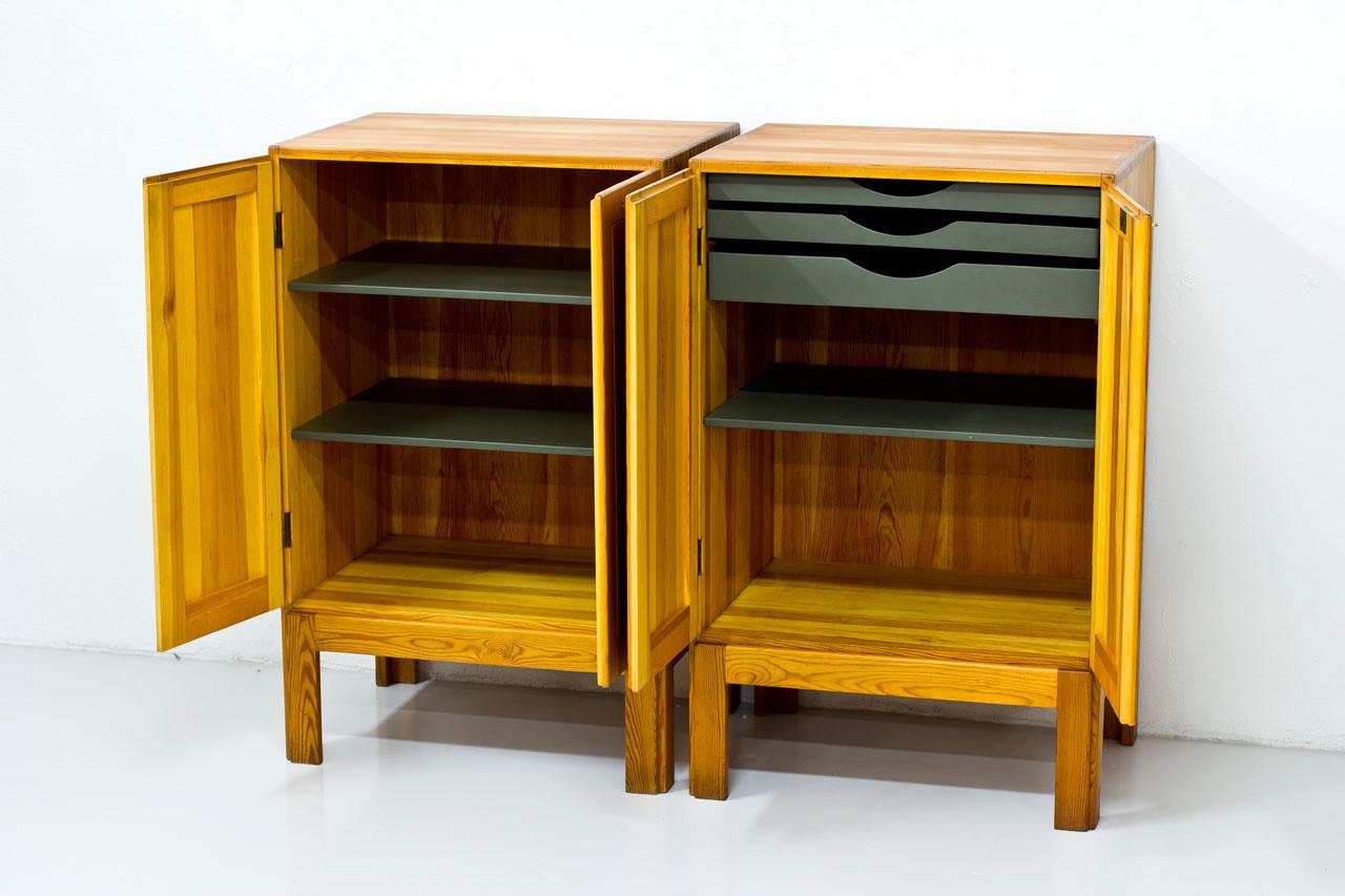 Scandinavian Modern Oregon Pine Cabinets by Børge  Mogensen, 1960s, Set of 2 6