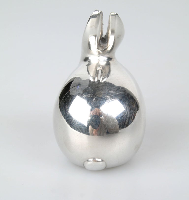 Scandinavian Modern Original Dansk Design Silver Plate Bunny, Rabbit ...