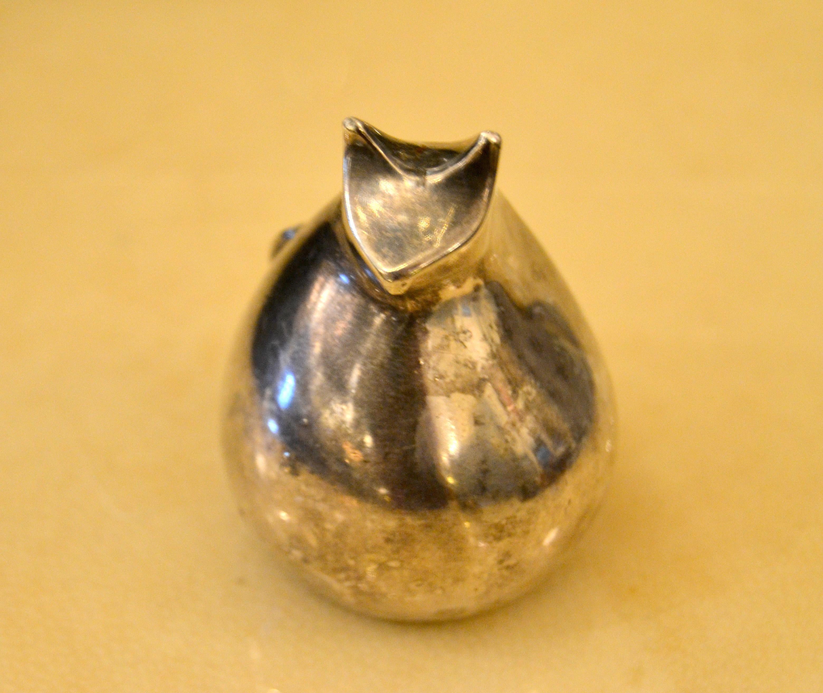 dansk silver cat