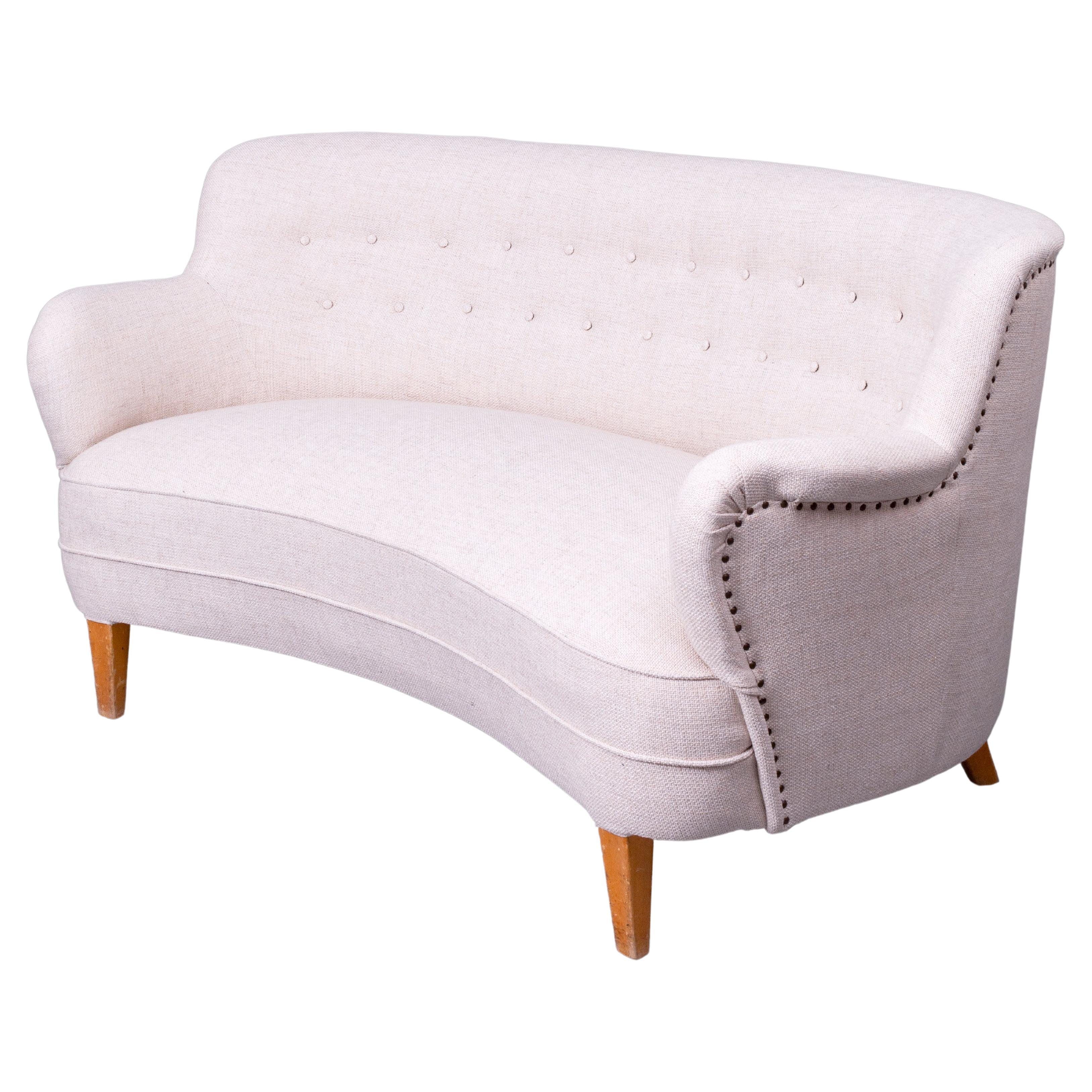 Scandinavian Modern Original "Samsas rund" Sofa by Carl Malmsten For Sale