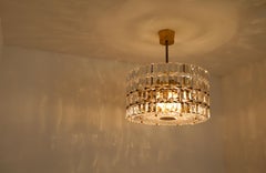 Scandinavian Modern Orrefors Glass Chrystal Pendant by Carl Fagerlund