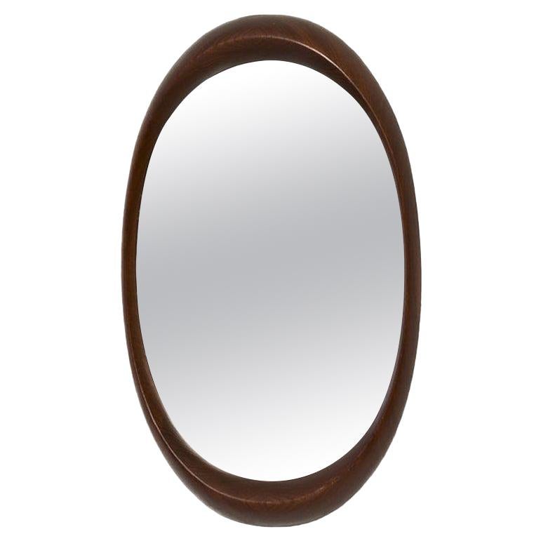 Scandinavian Modern Oval Wall Mirror