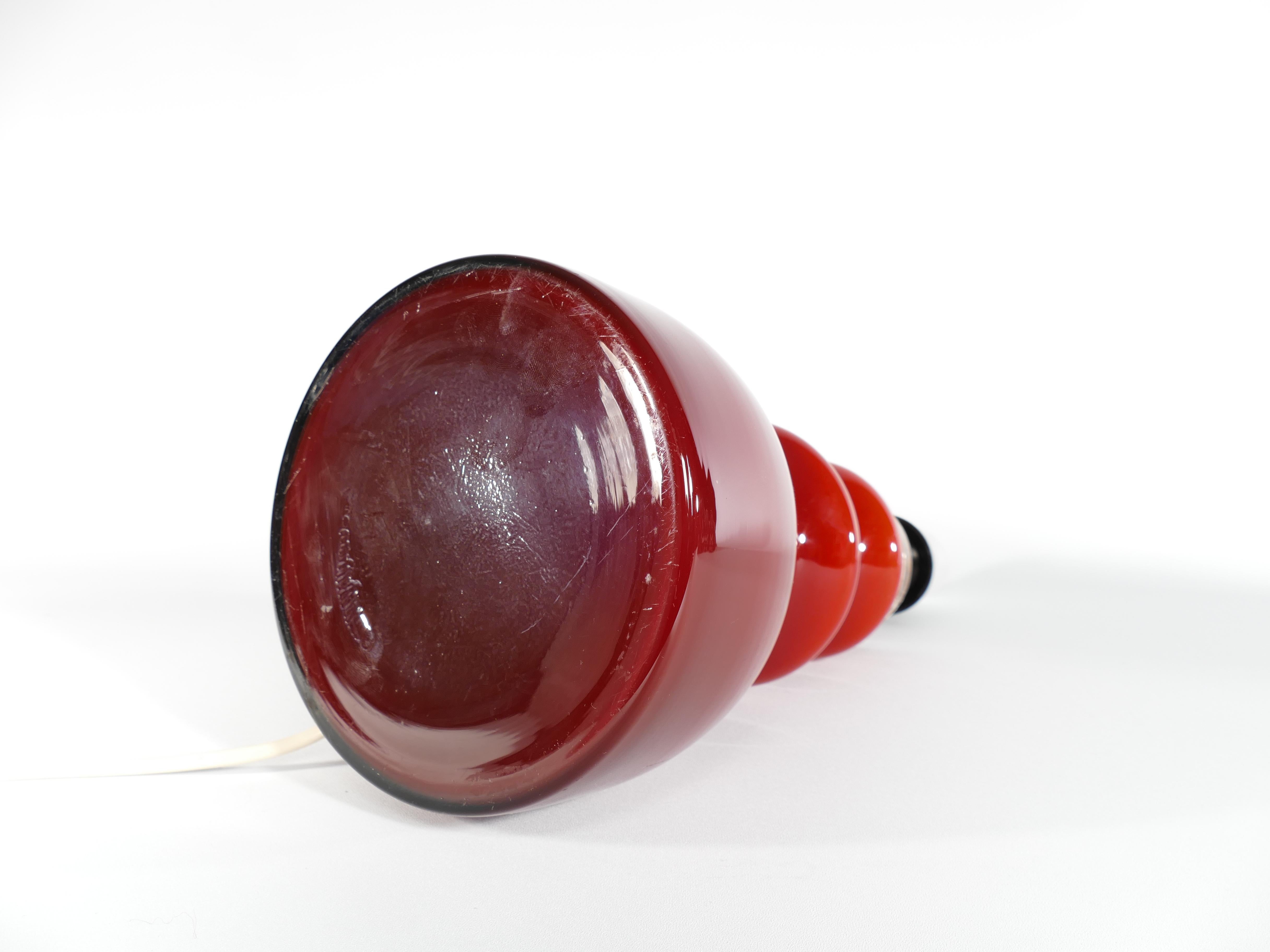Scandinavian Modern Oxblood Red Table Lamp  by Gert Nyström for Hyllinge For Sale 3